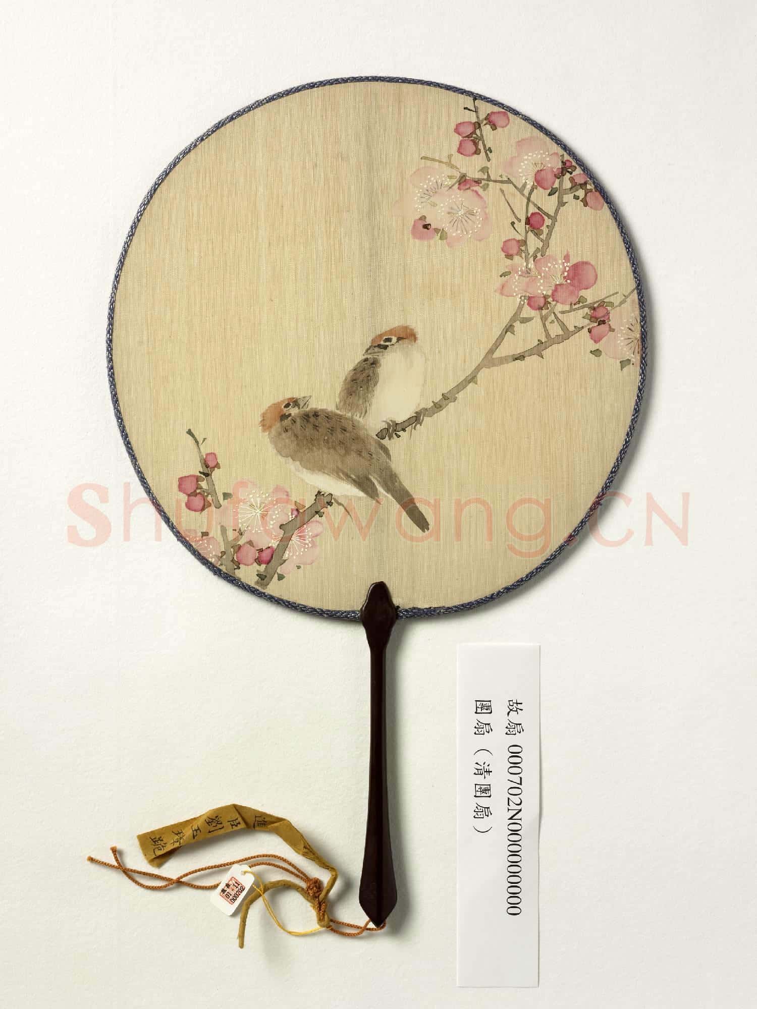 清人花鳥 成扇