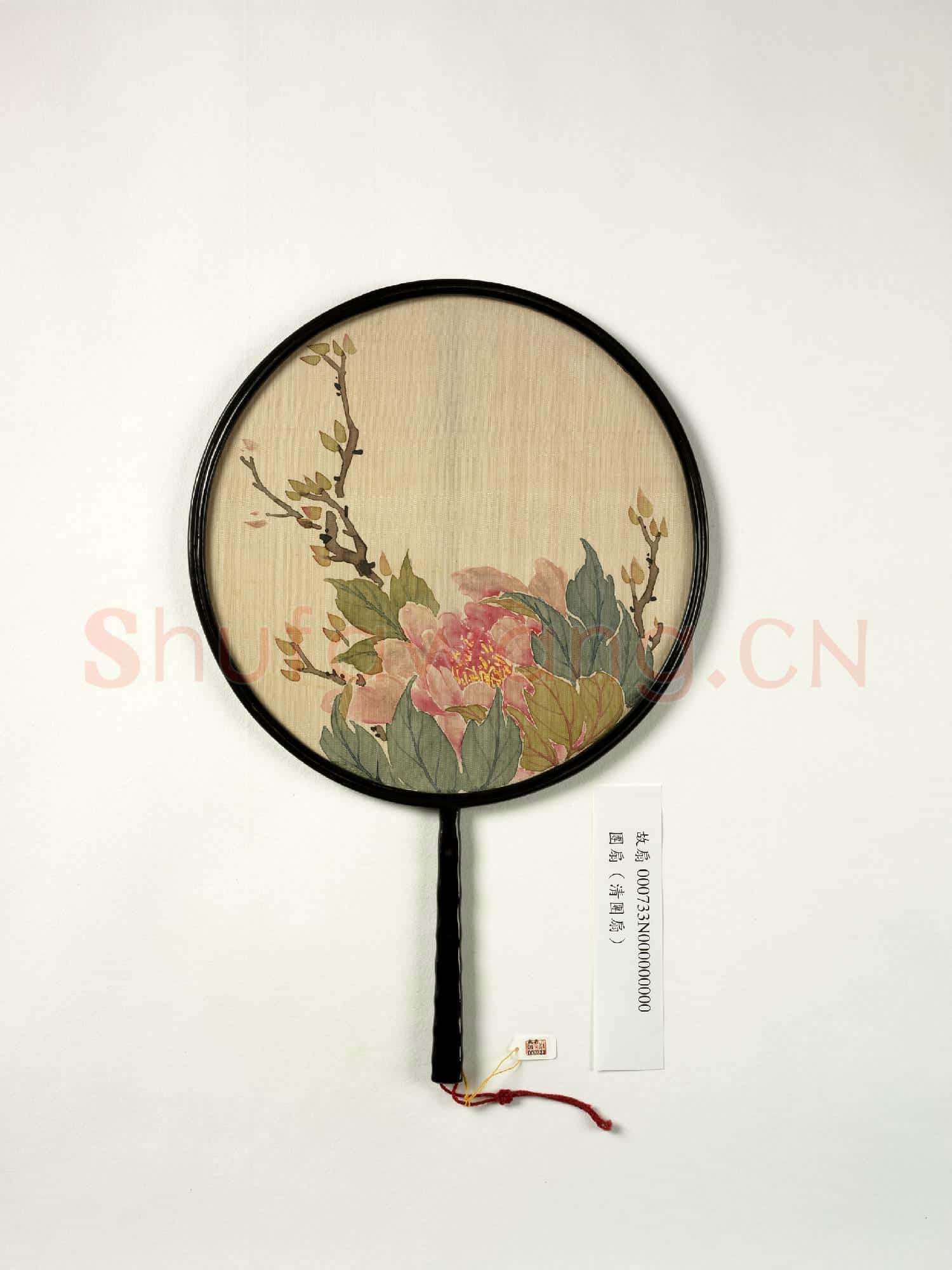 清人花卉 成扇