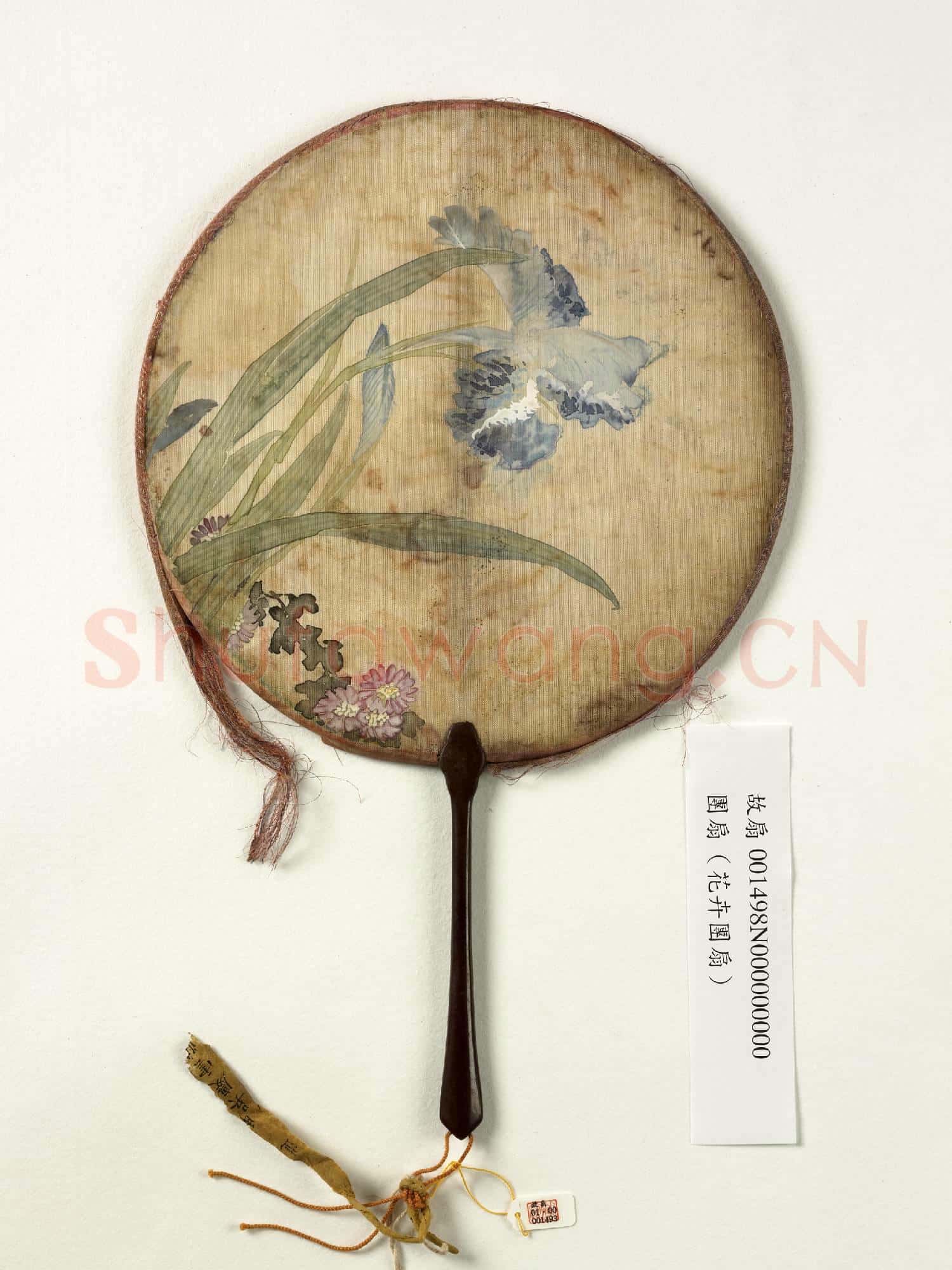 清人花卉 成扇