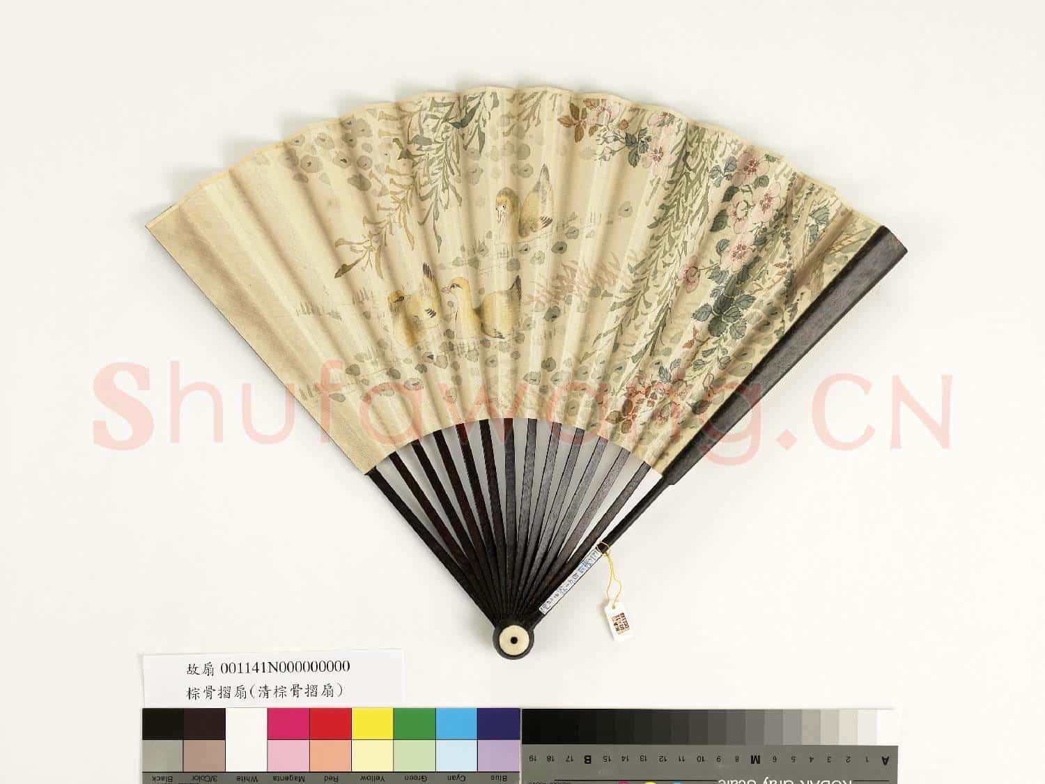 清人花鳥 成扇