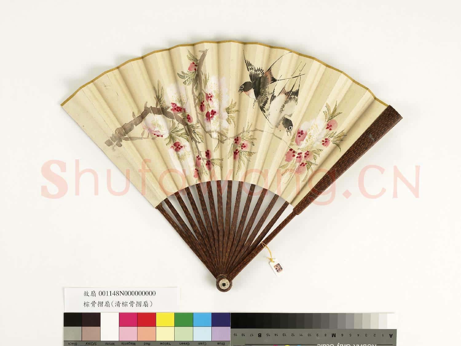 清人花鳥 成扇