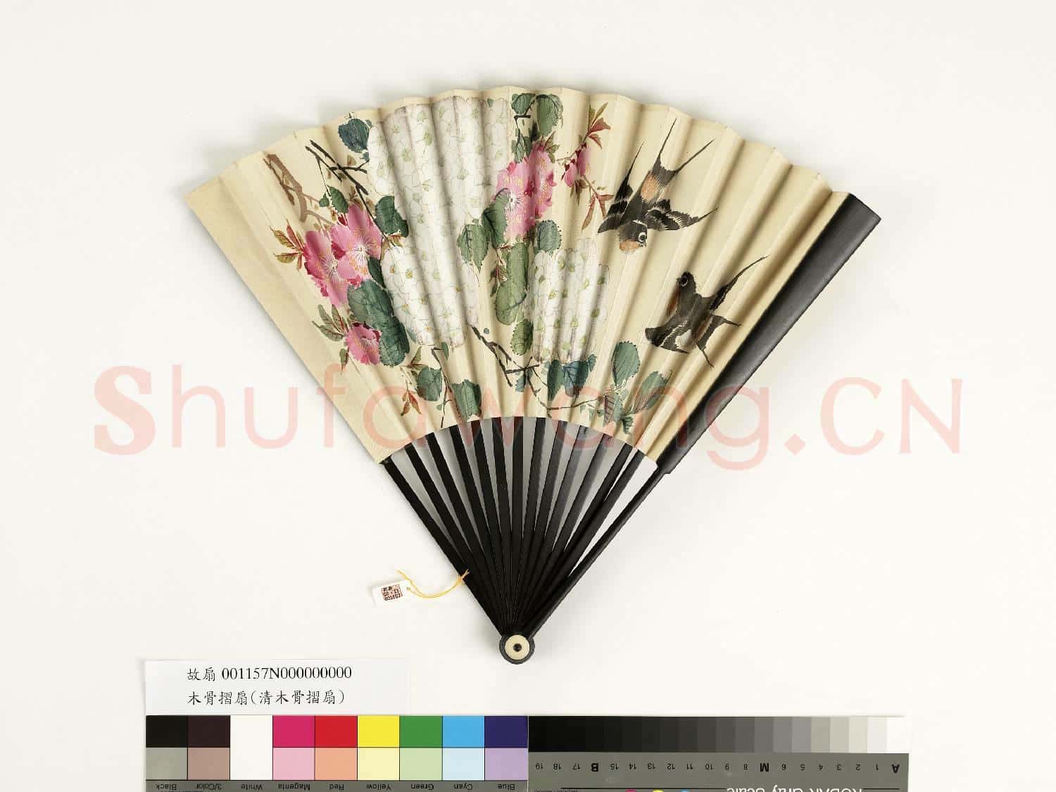 清人花鳥 成扇