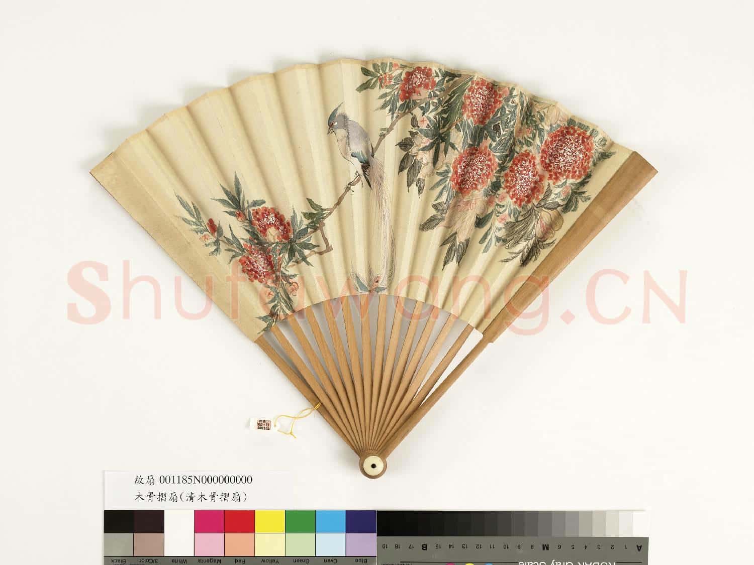 清人花鳥 成扇