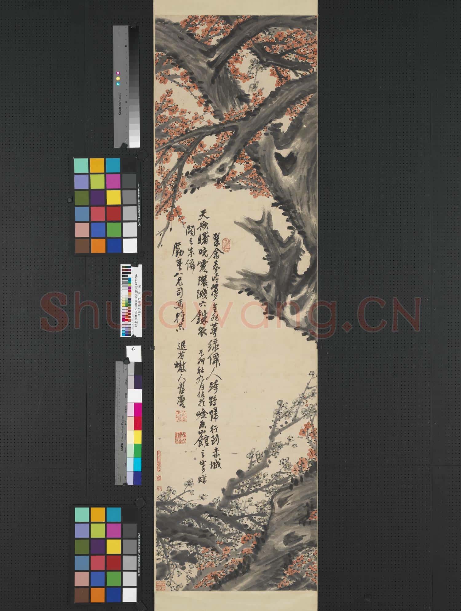 清彭玉麐梅花六屏 軸