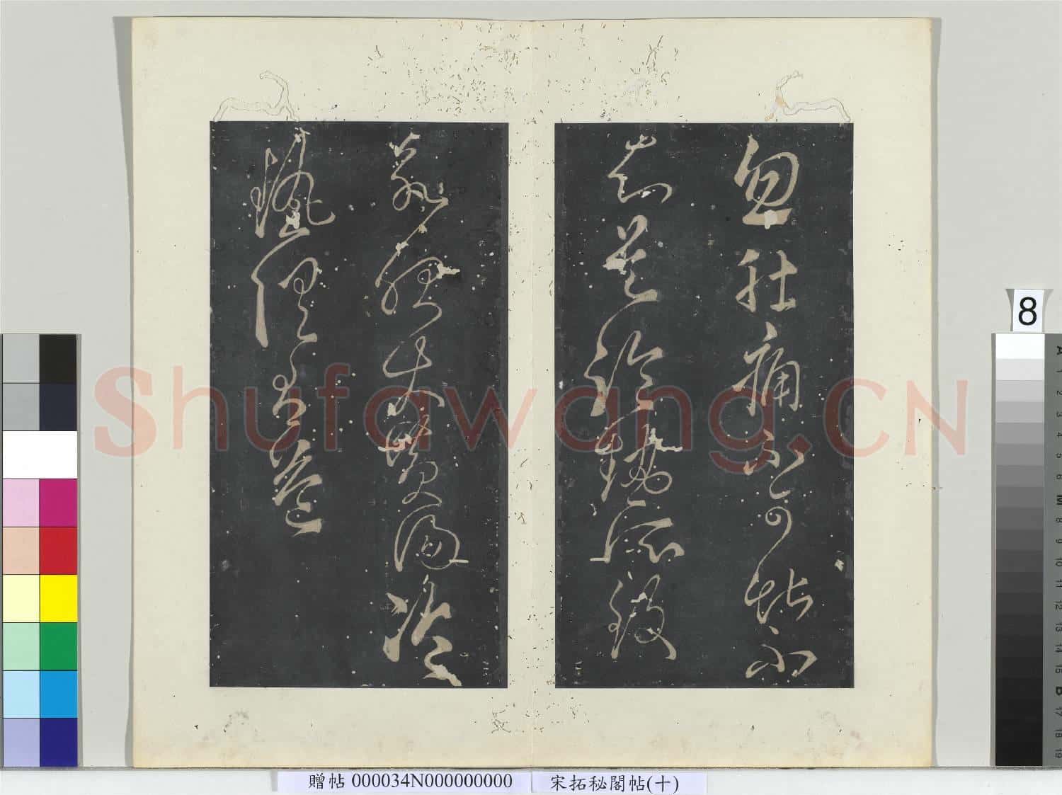 祕閣帖(十)冊 唐張旭書肚痛帖