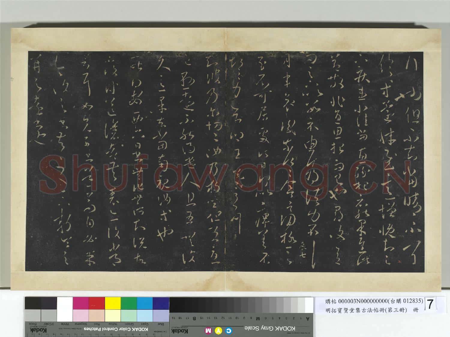 明拓寶賢堂集古法帖冊(第三冊)冊 晉王羲之採菊帖