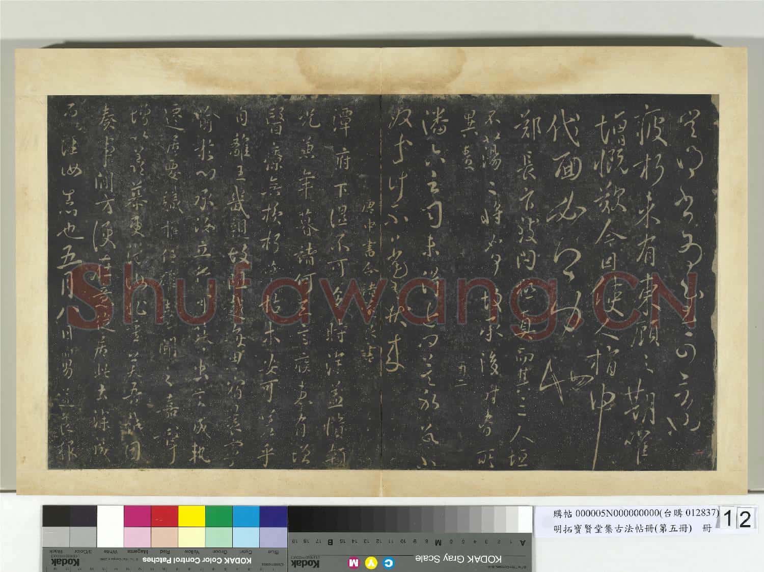 明拓寶賢堂集古法帖冊(第五冊)冊 唐虞世南賢兄帖