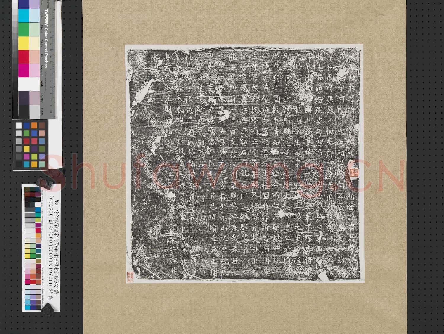 唐故游擊將軍隰州折衝逯府君墓誌墨拓本 軸