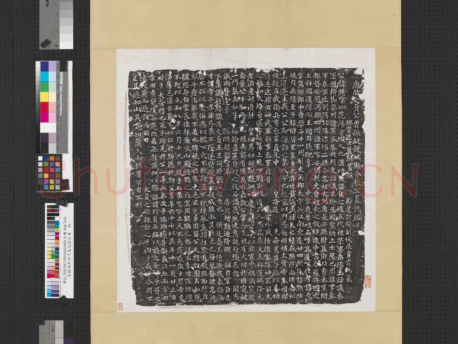 唐榖城令張嚑墓誌墨拓本 軸