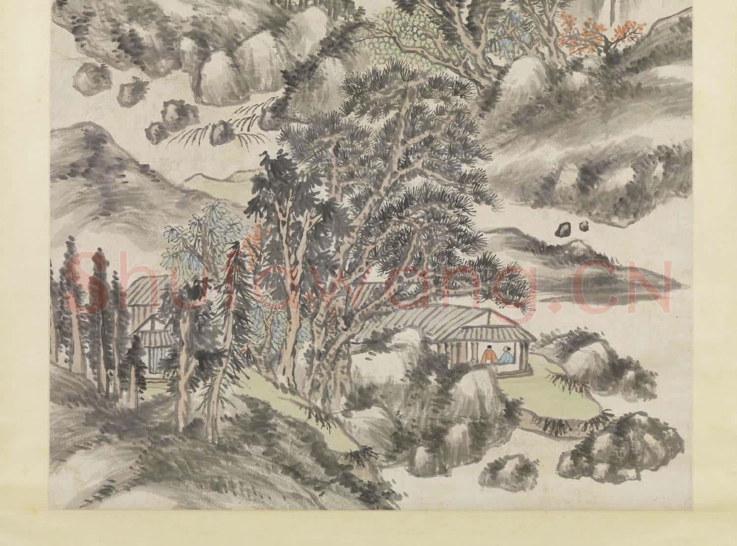 清蒲華山水 軸