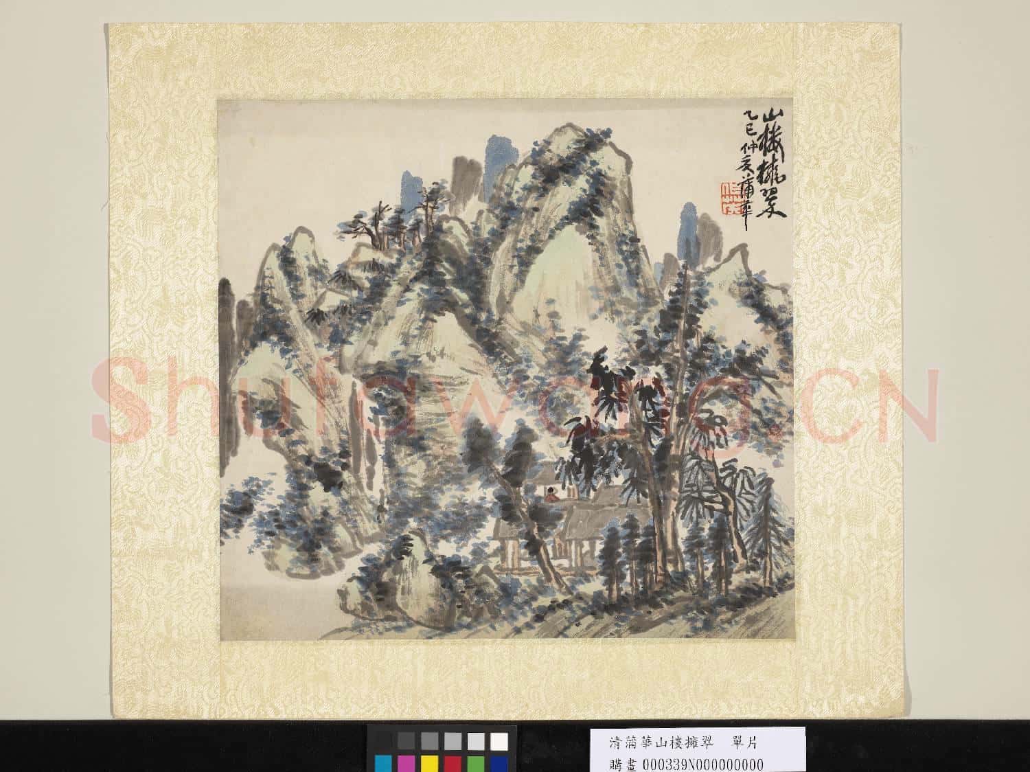 清蒲華山樓擁翠 單片