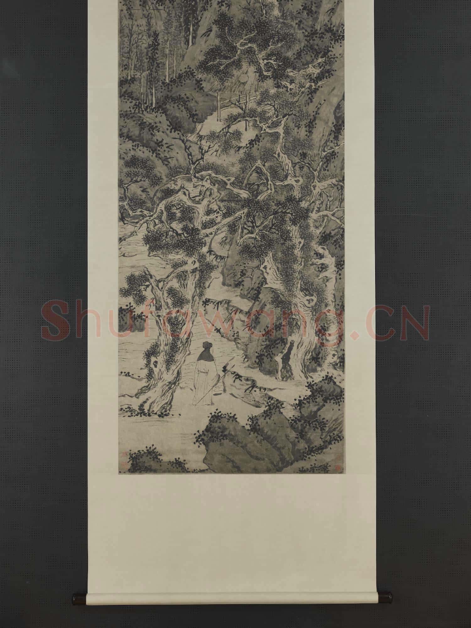 明文徵明山水 軸