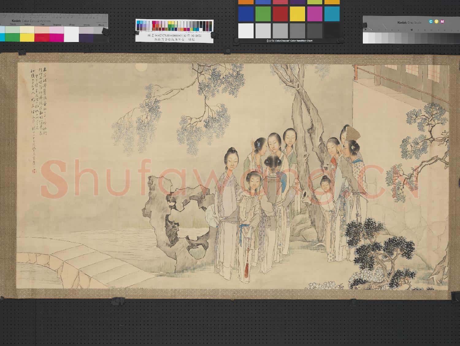 清錢慧安仿仇英仕女 橫披
