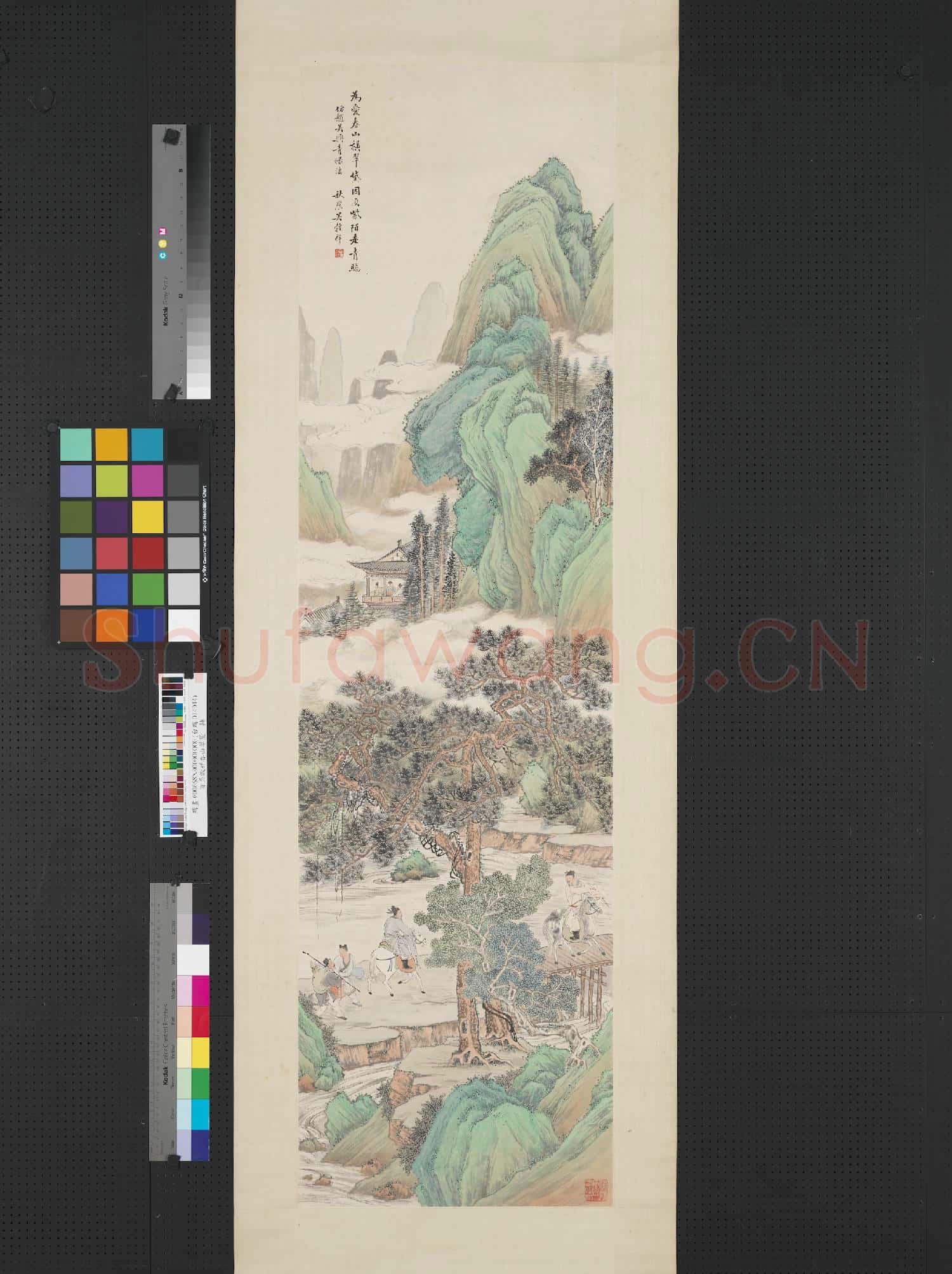 清吳穀祥春山翠黛 軸