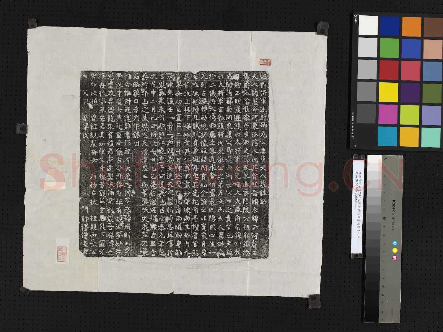 北魏前將軍廷尉卿元湛妻薛慧命墓誌銘墨拓本