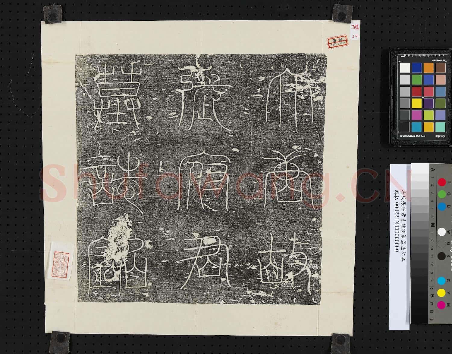 唐故張府君墓誌銘篆蓋墨拓本