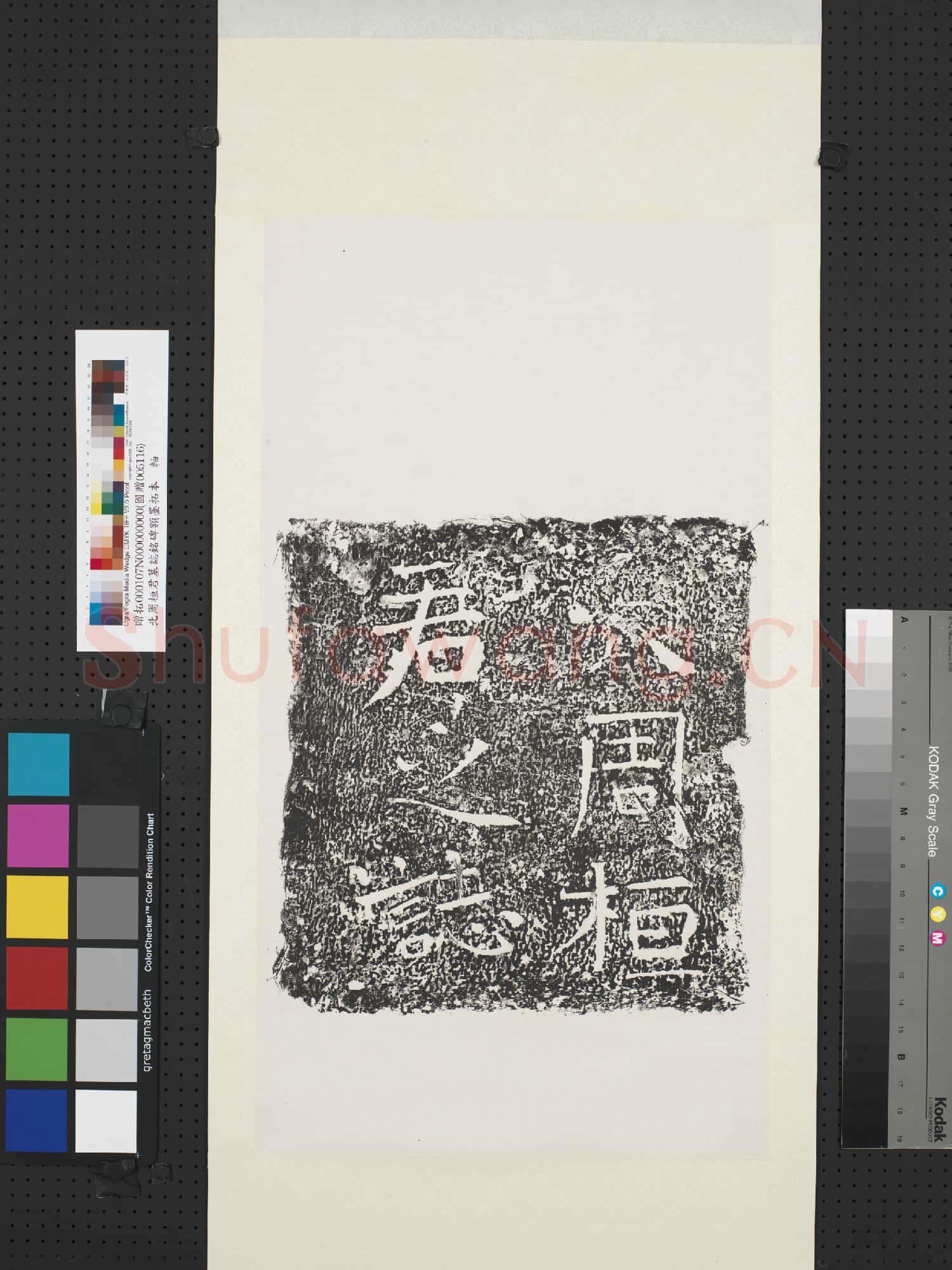 武周桓君墓誌銘碑額墨拓本 軸