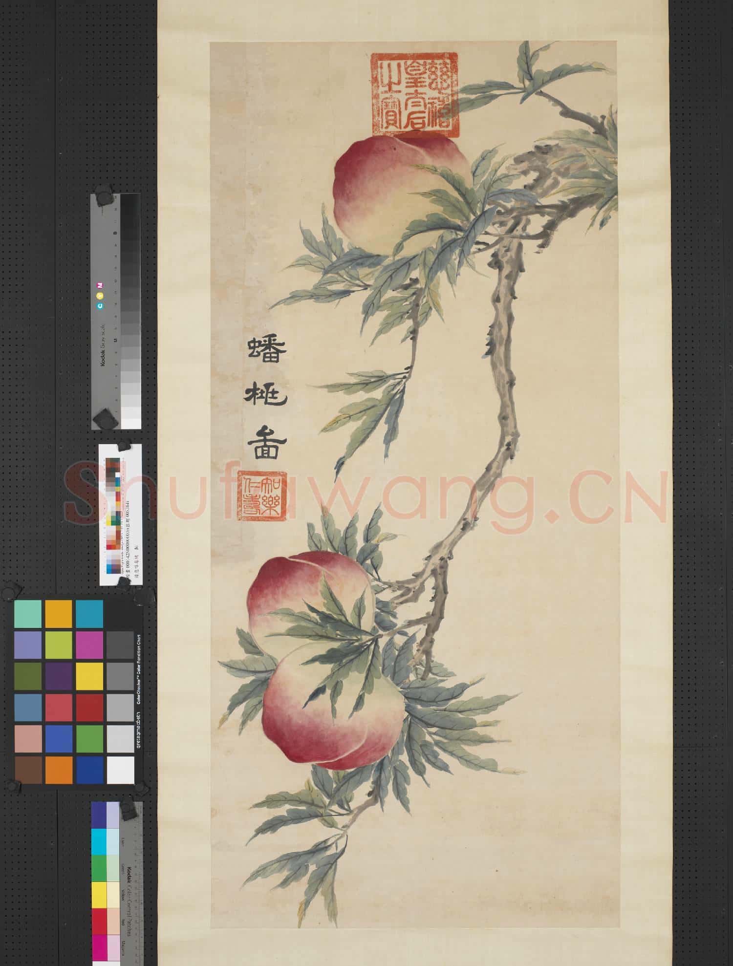 清慈禧蟠桃圖 軸