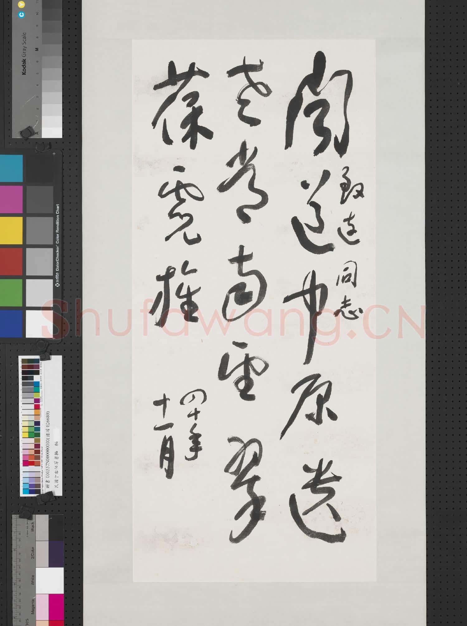 民國于右任草書 軸