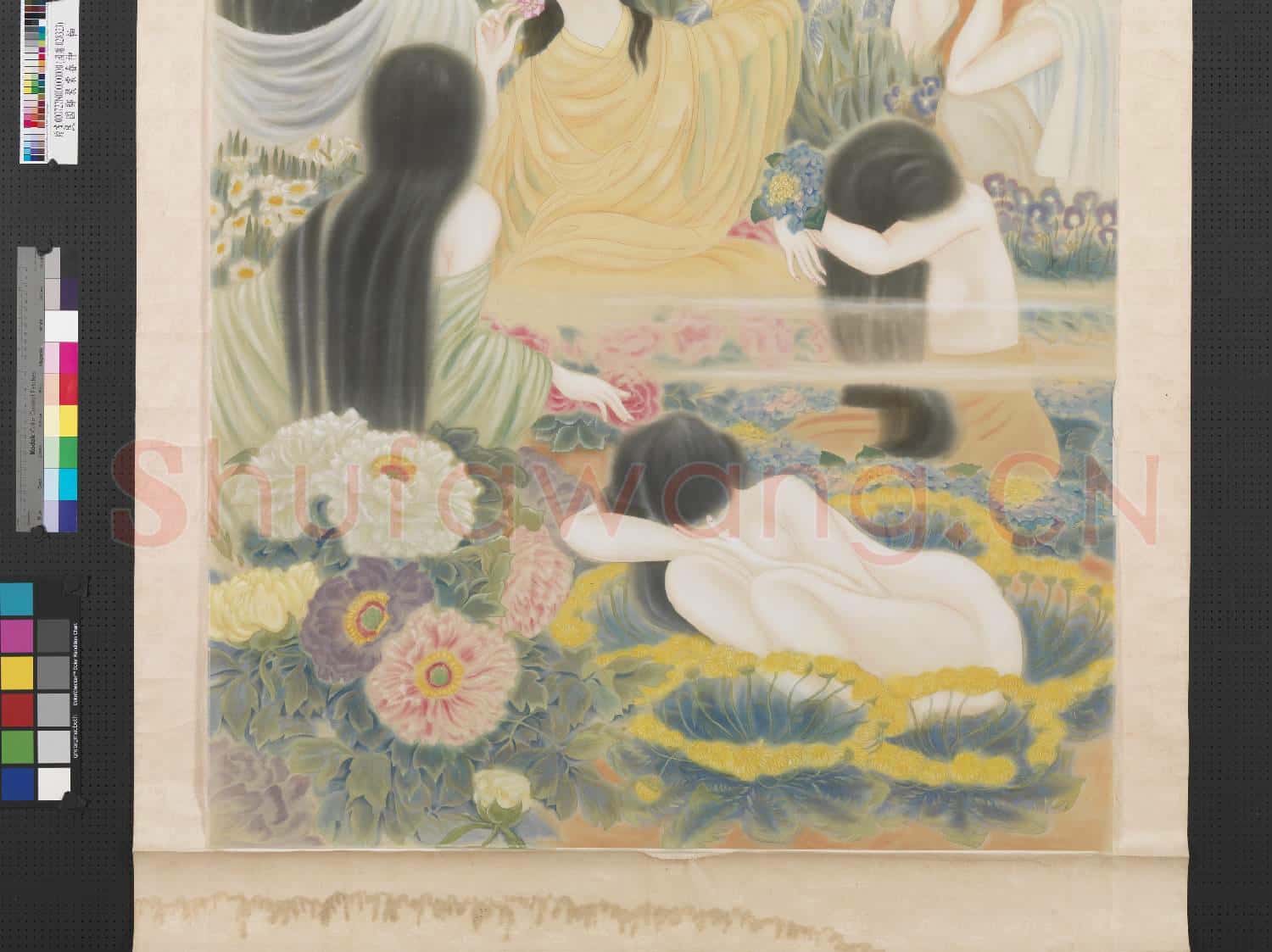 民國鄭褧裳春神 軸