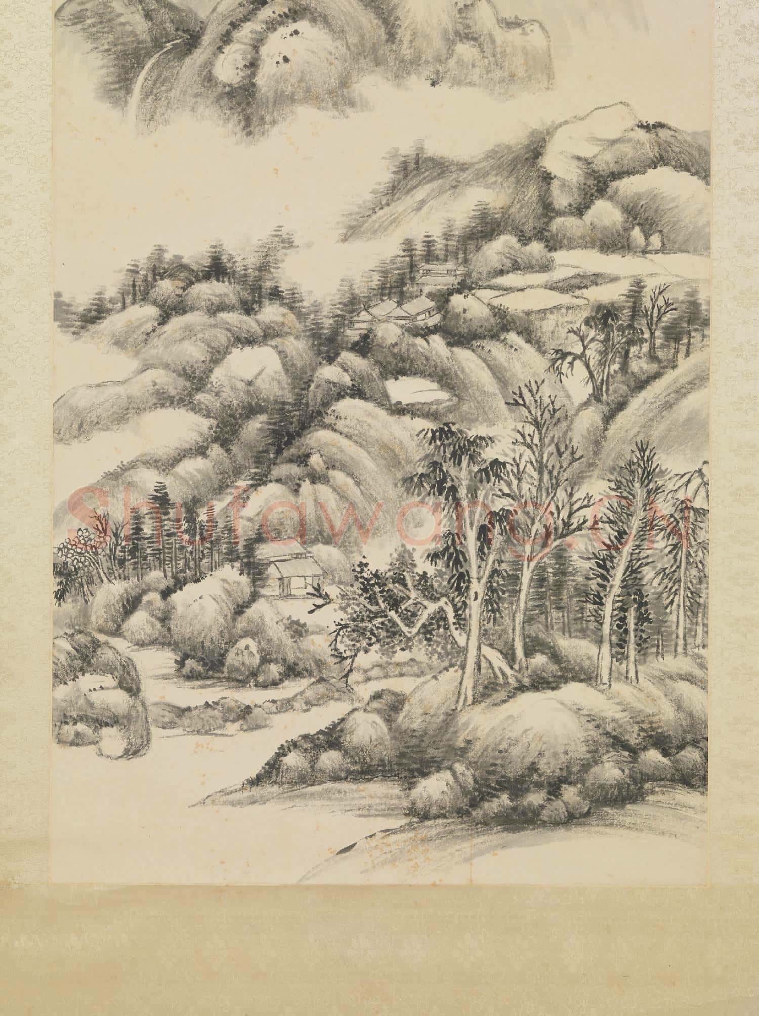 民國吳湖帆春山晴暖 軸