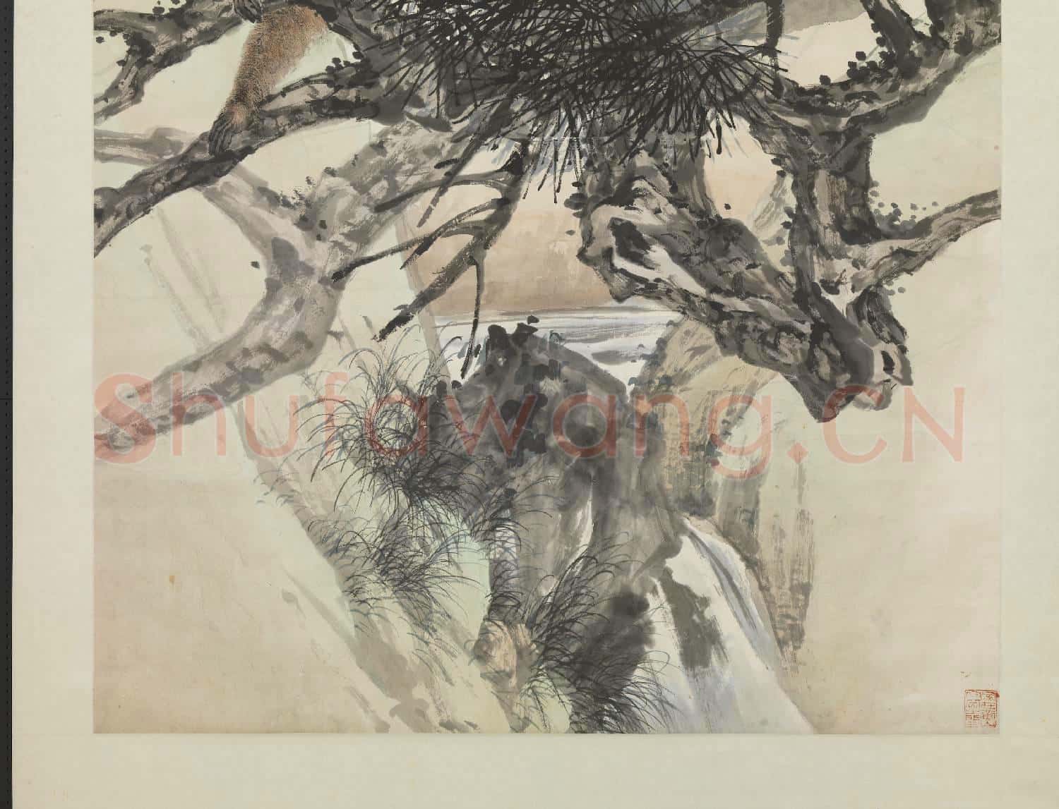 民國程璋祥猴獻瑞 軸
