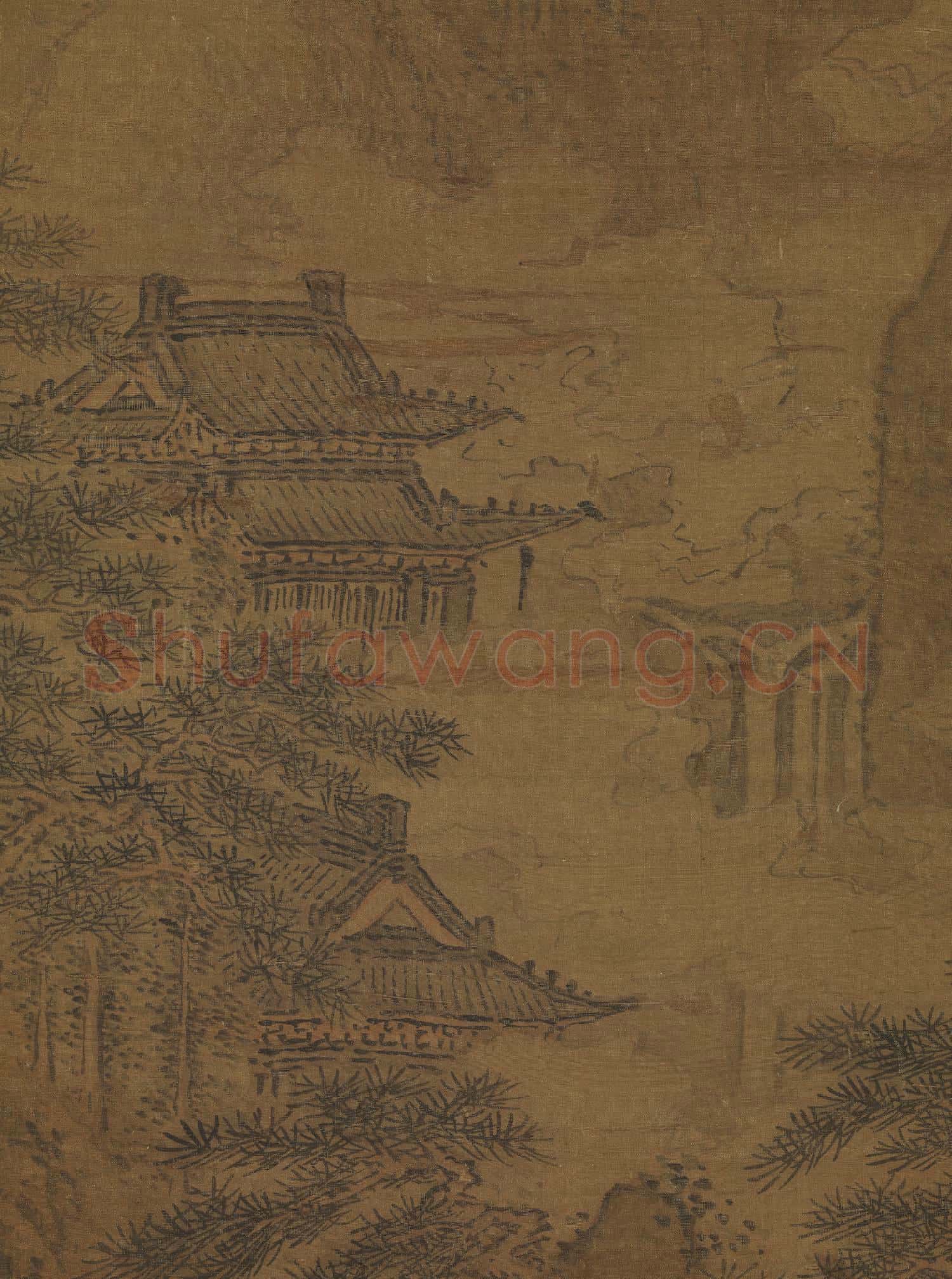 清李山仙山樓閣 軸
