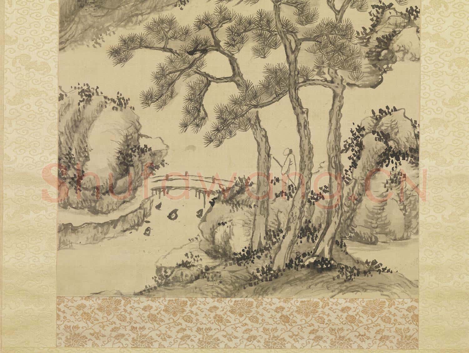 清江大來臨蕭雲從山水 軸