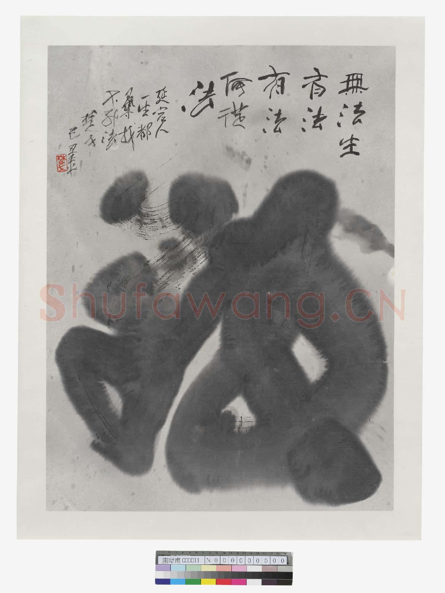 南赠画