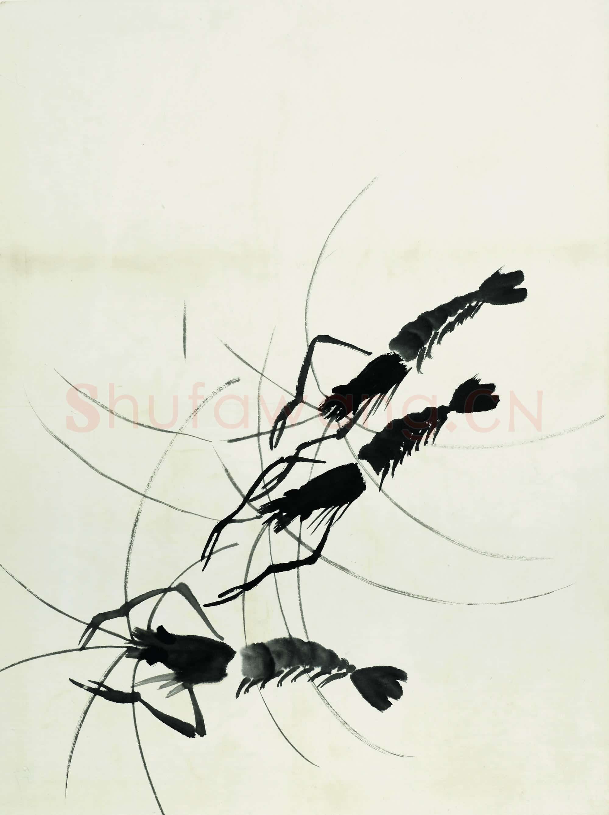 齐白石 鱼虾册页-10