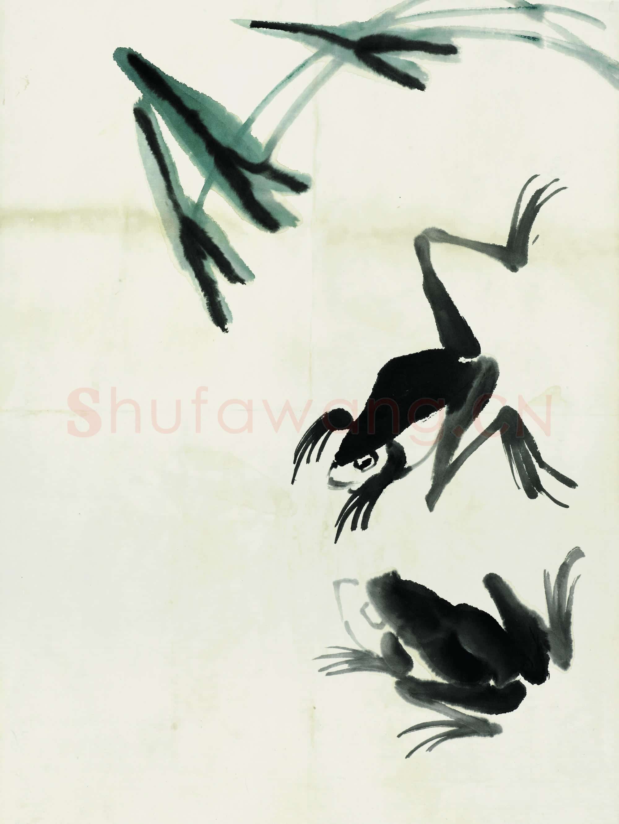 齐白石 鱼虾册页-13