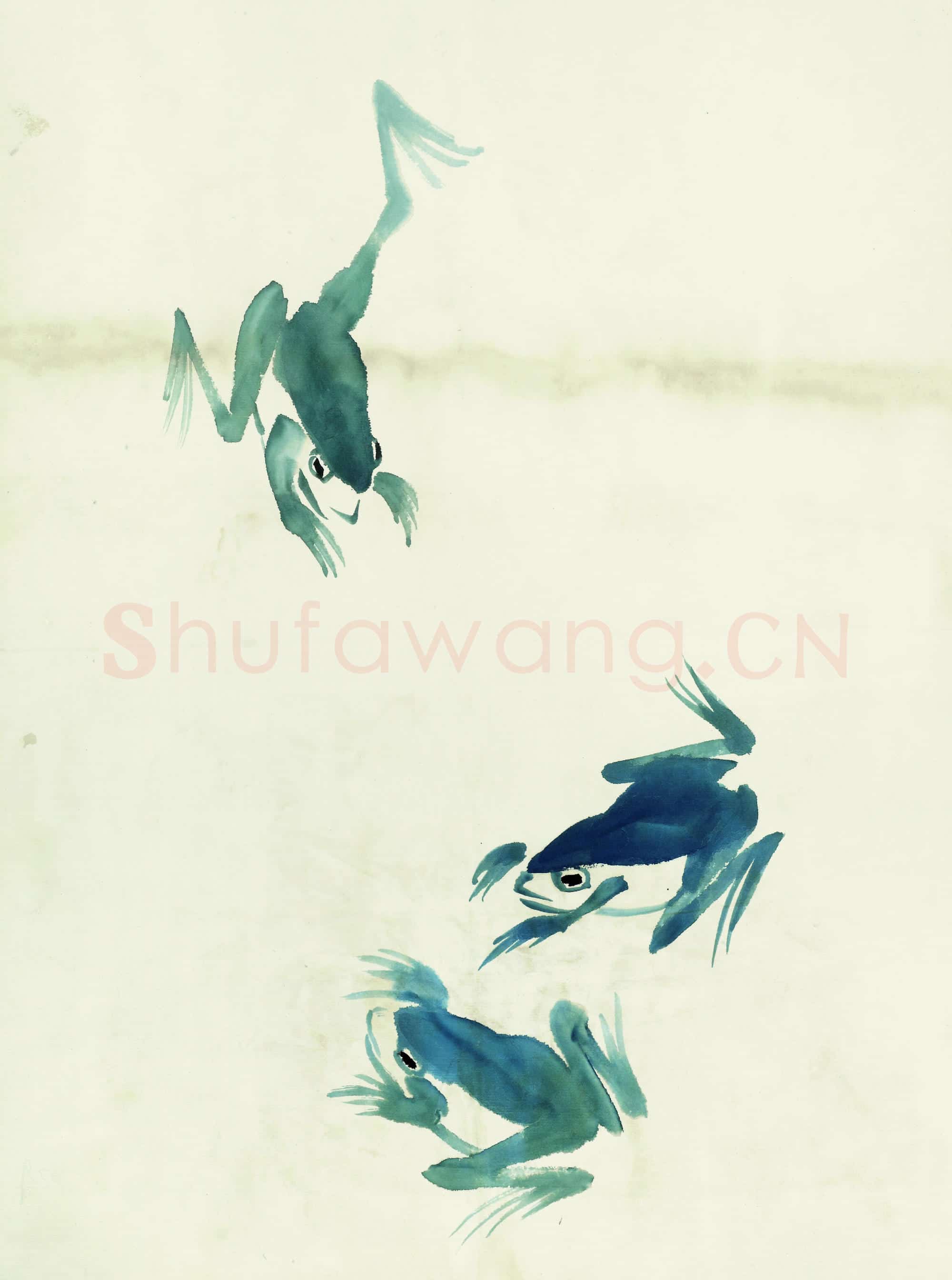 近现代 齐白石国画 鱼虾册页-18