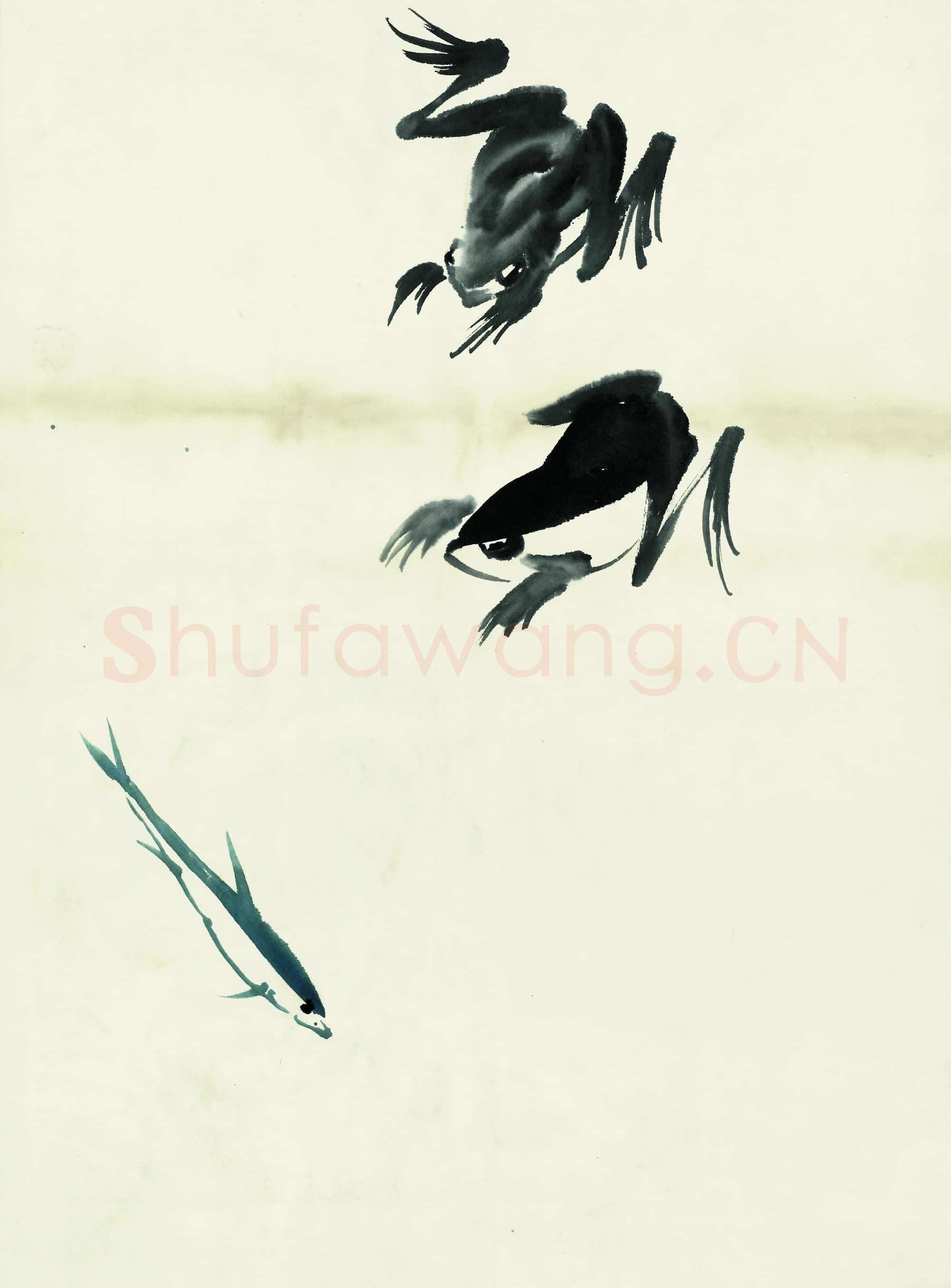 齐白石 鱼虾册页-24