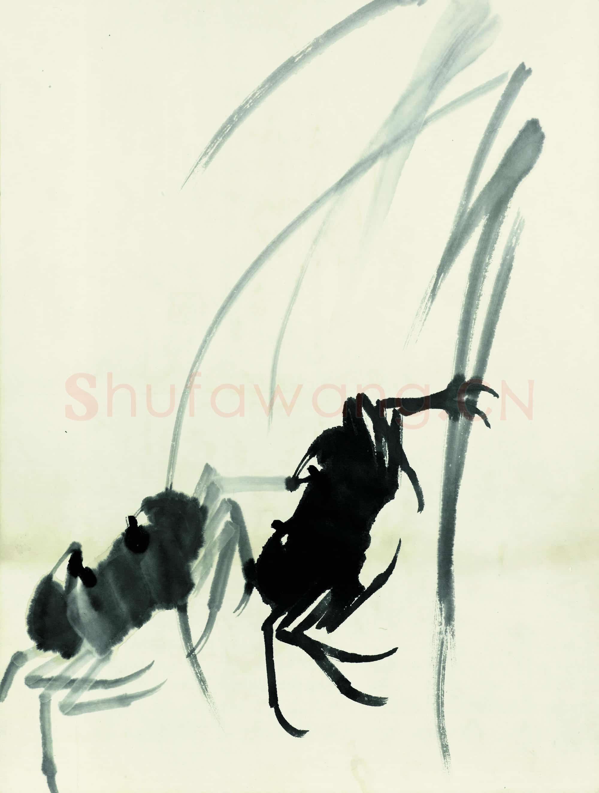 齐白石 鱼虾册页-27