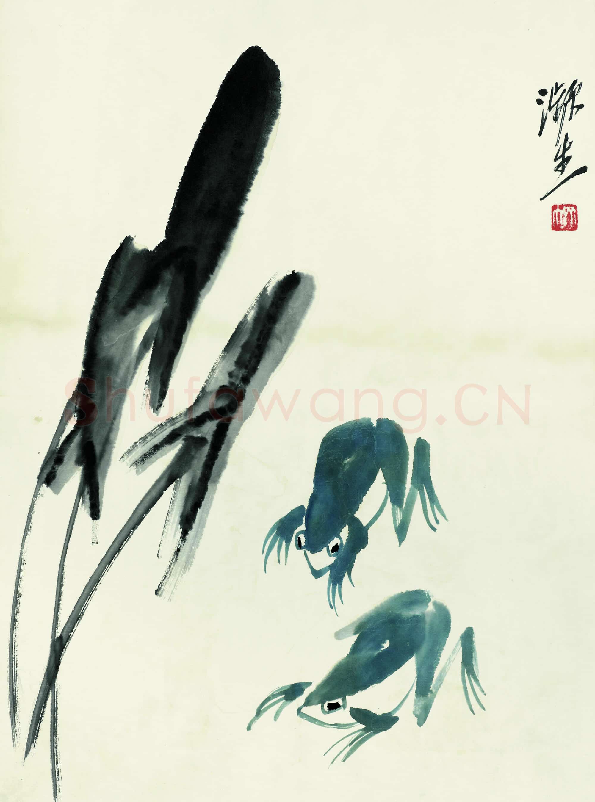 齐白石 鱼虾册页-29