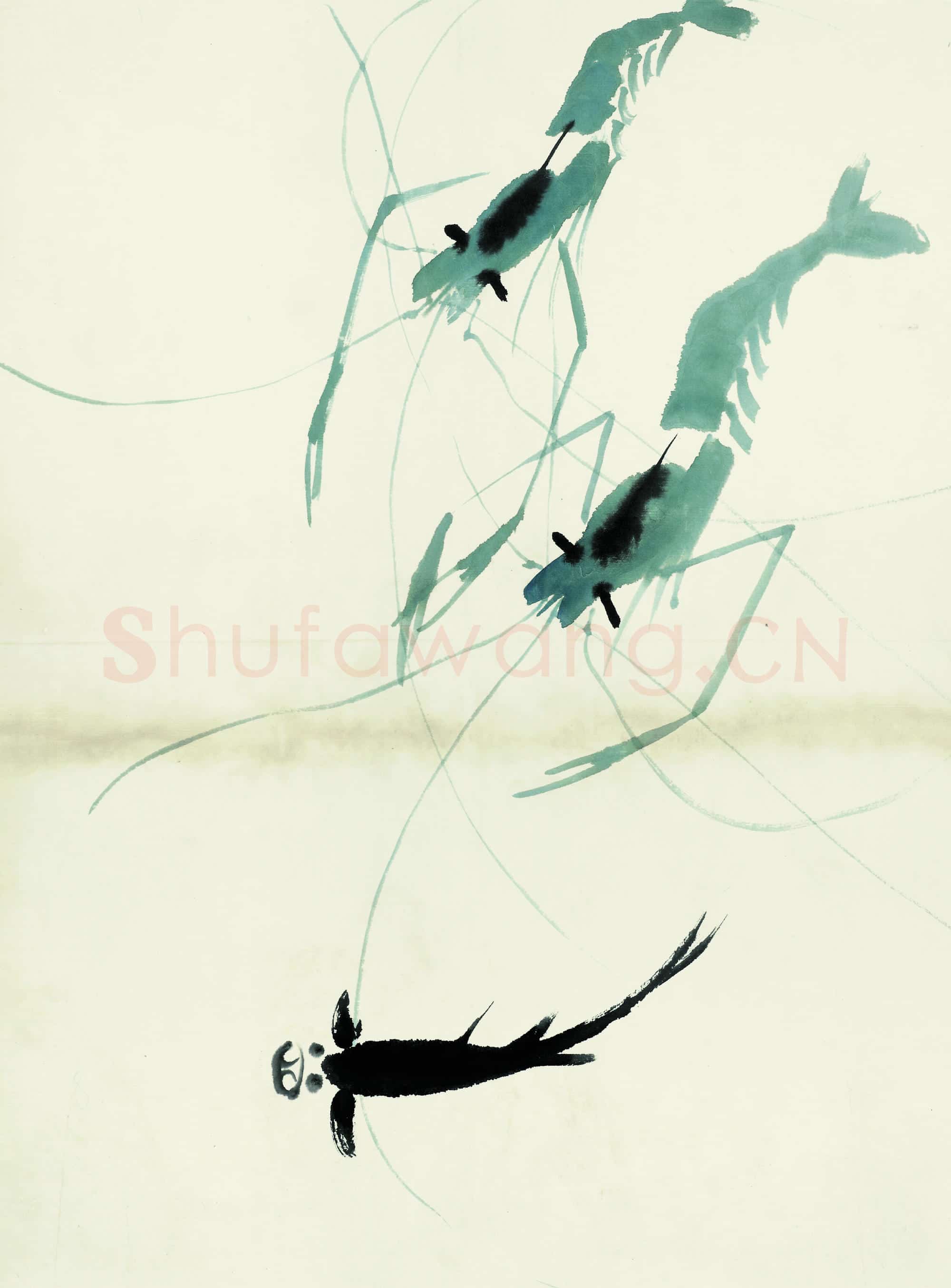 齐白石 鱼虾册页-35