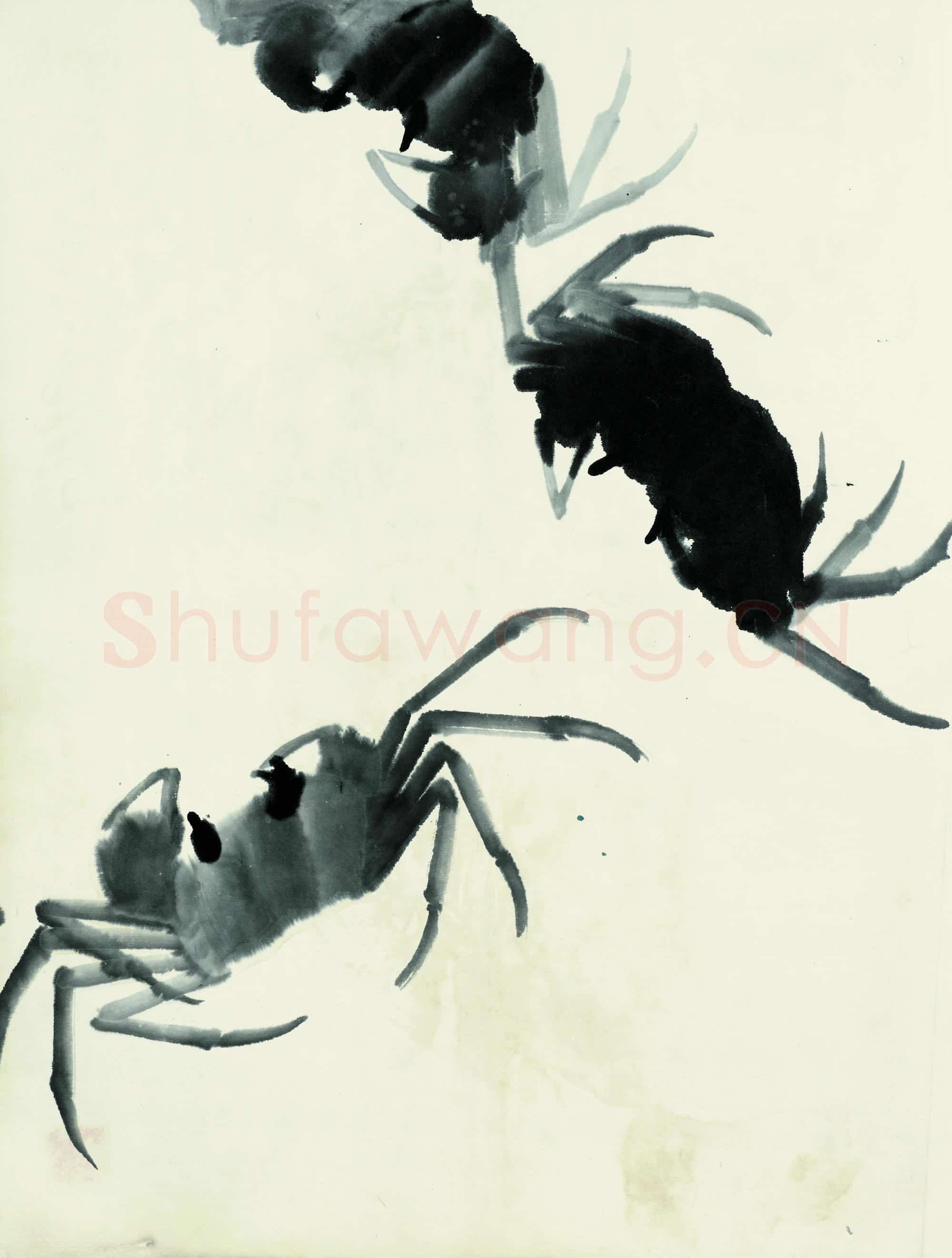 齐白石 鱼虾册页-36