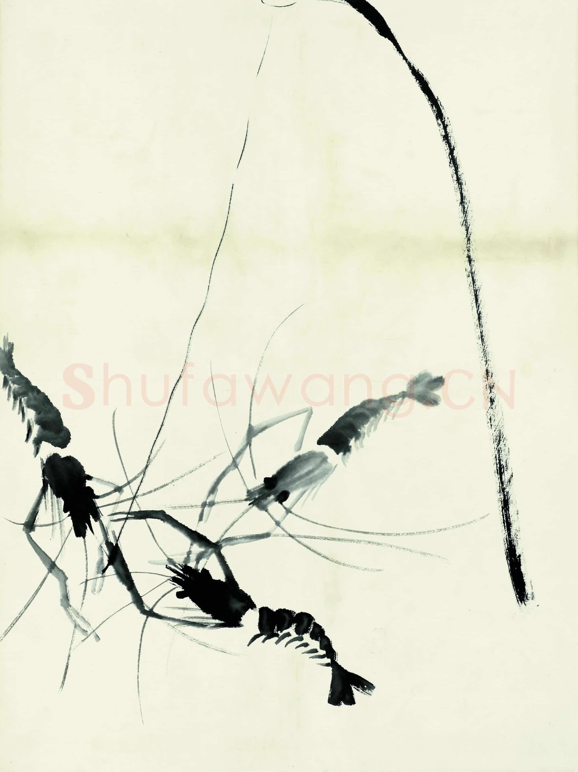 齐白石 鱼虾册页-41