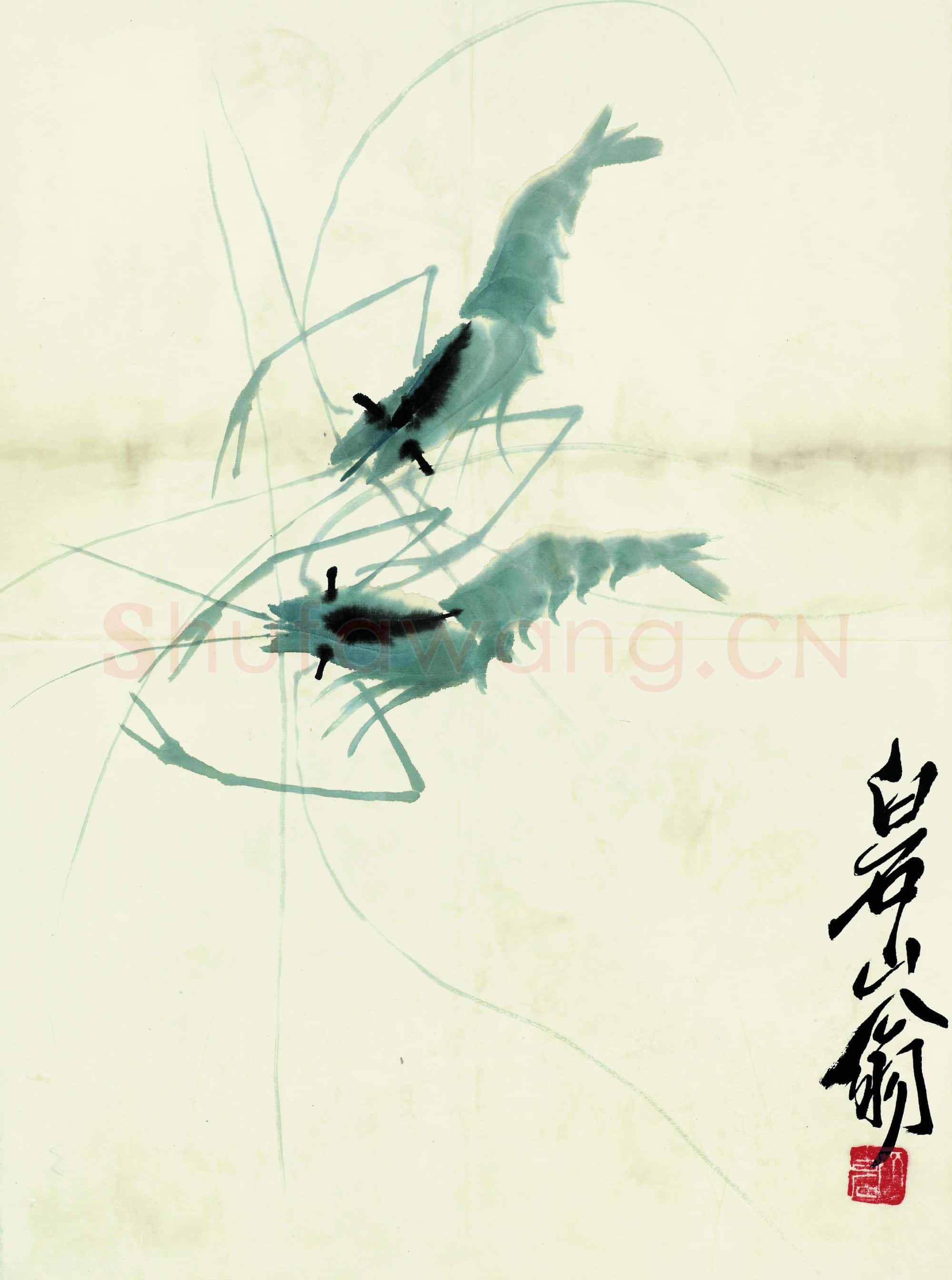 齐白石 鱼虾册页-45