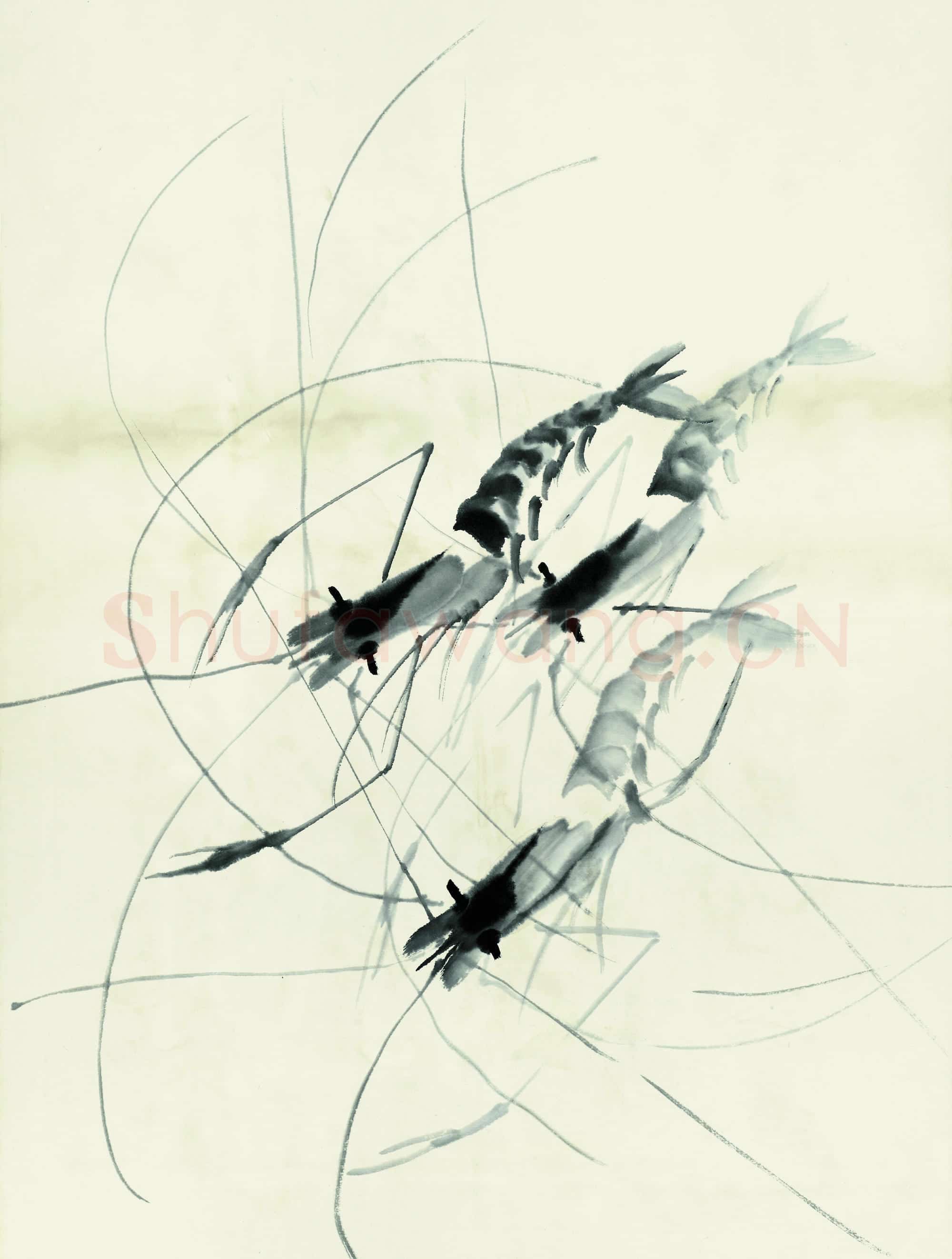 齐白石 鱼虾册页-51