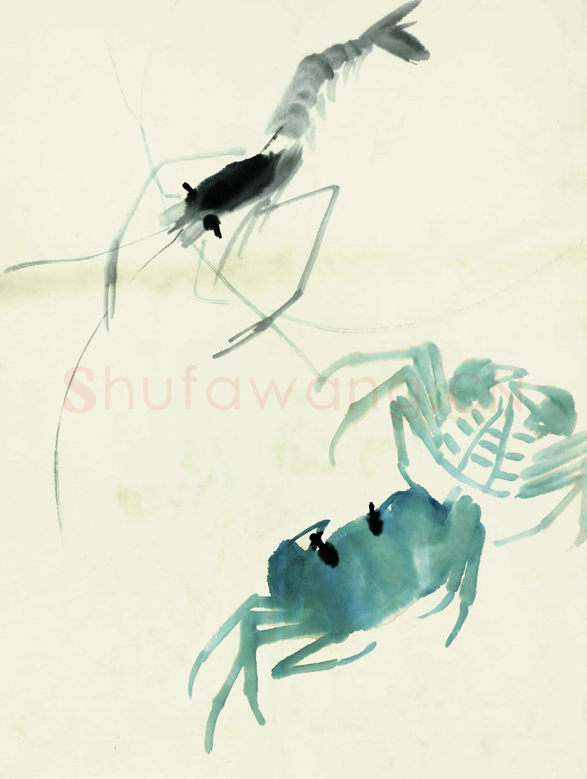 齐白石 鱼虾册页-64