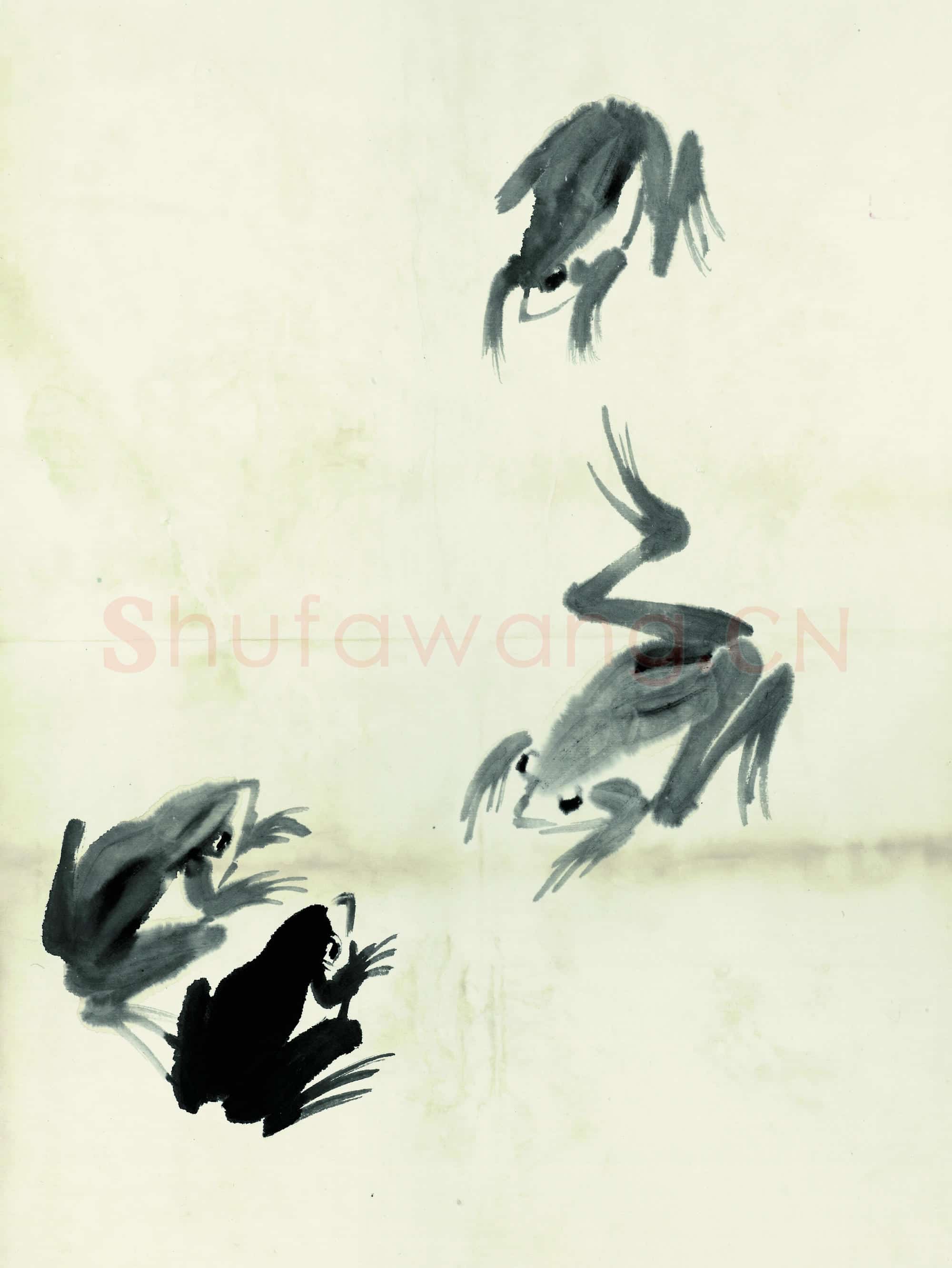 近现代 齐白石国画 鱼虾册页-77