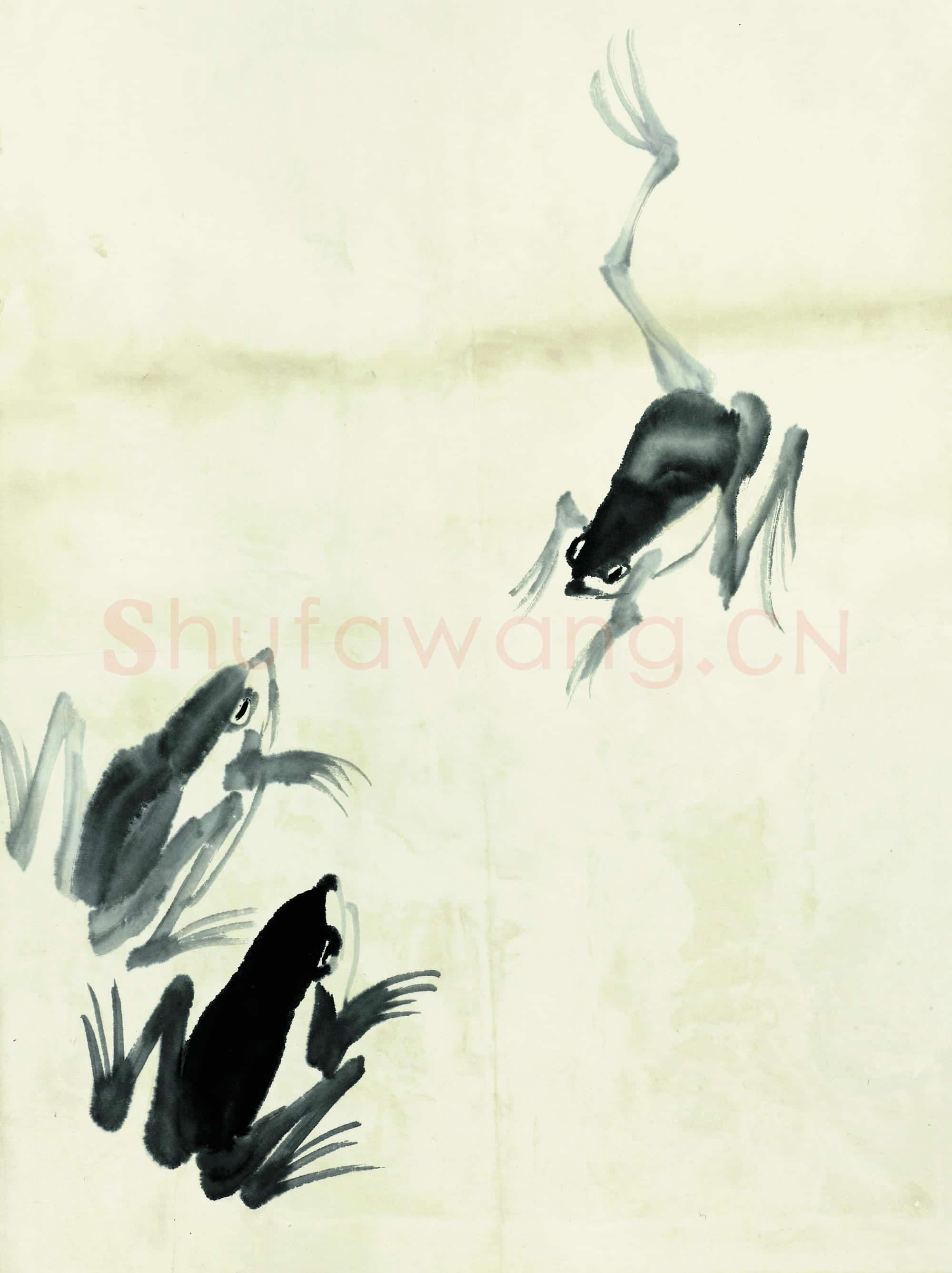 近现代 齐白石国画 鱼虾册页-78