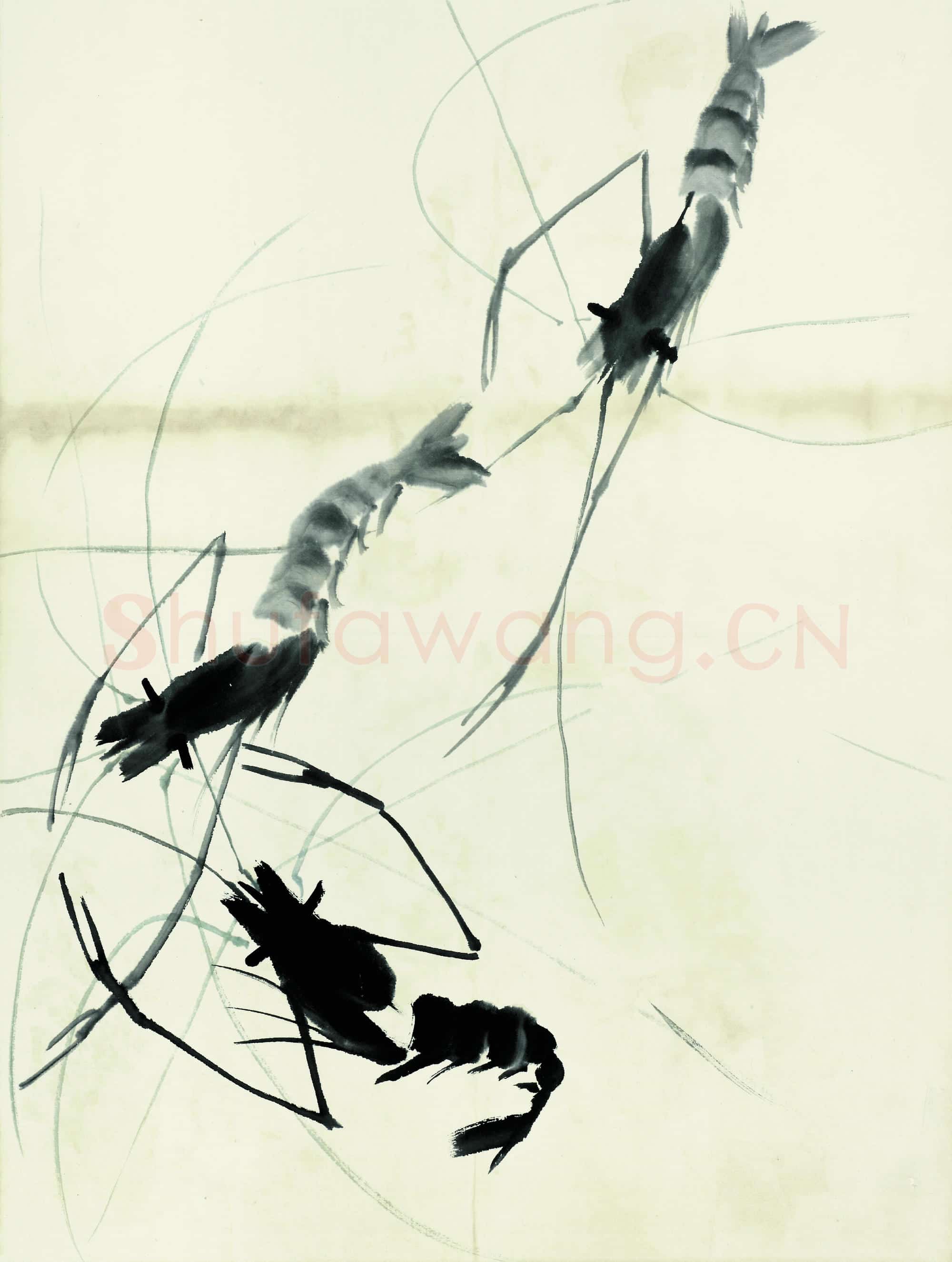 齐白石 鱼虾册页-83