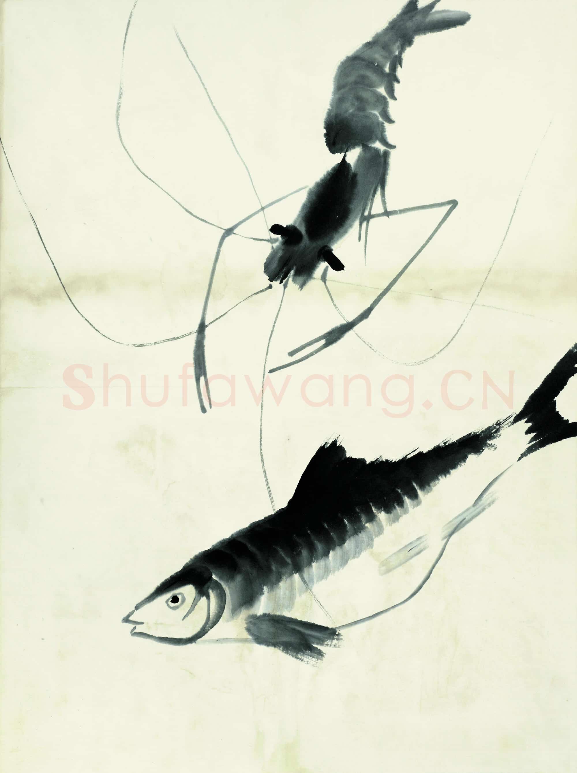 齐白石 鱼虾册页-86