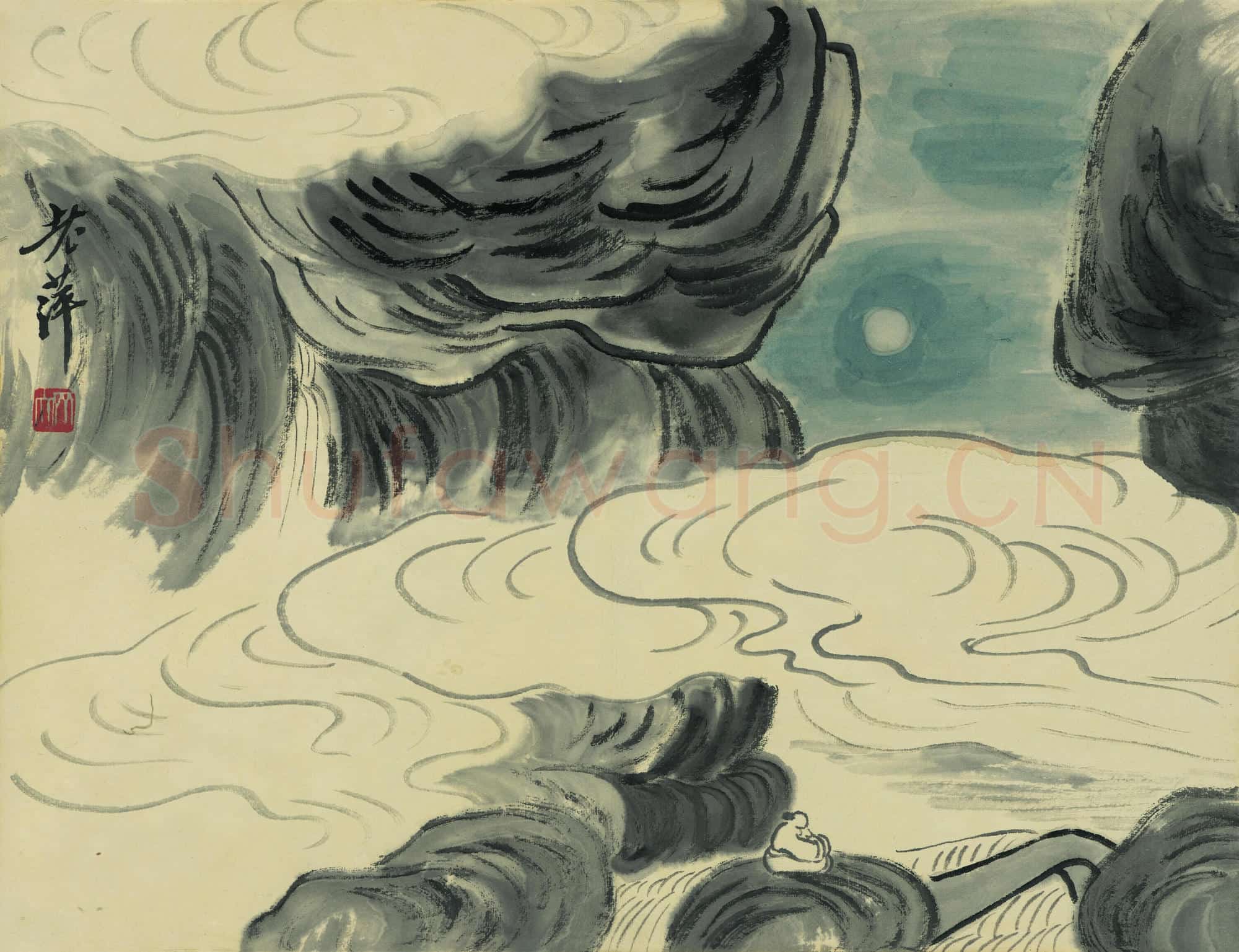 齐白石 借山图册-02