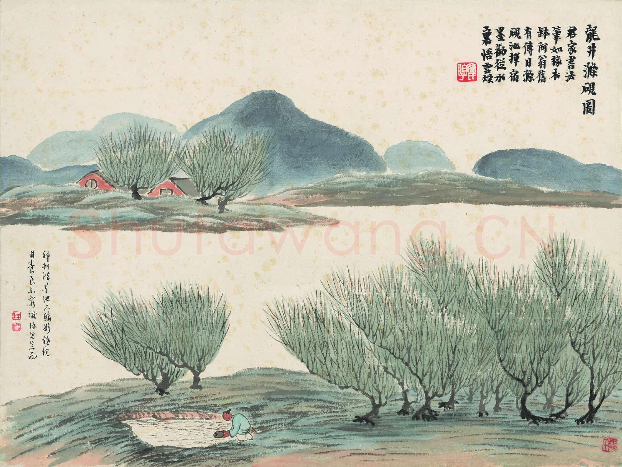 齐白石 龙井滌砚图