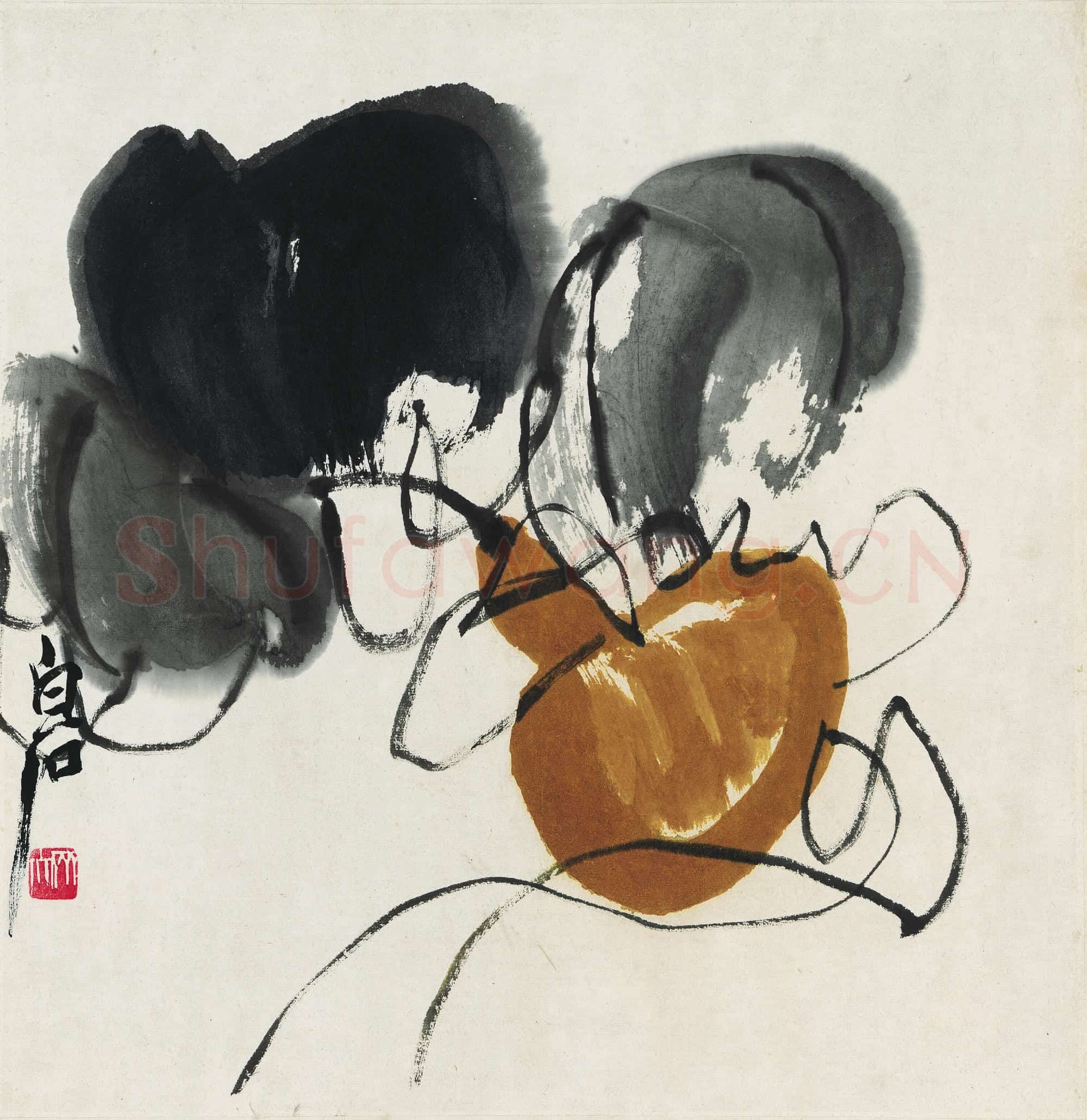 齐白石 葫芦图-02