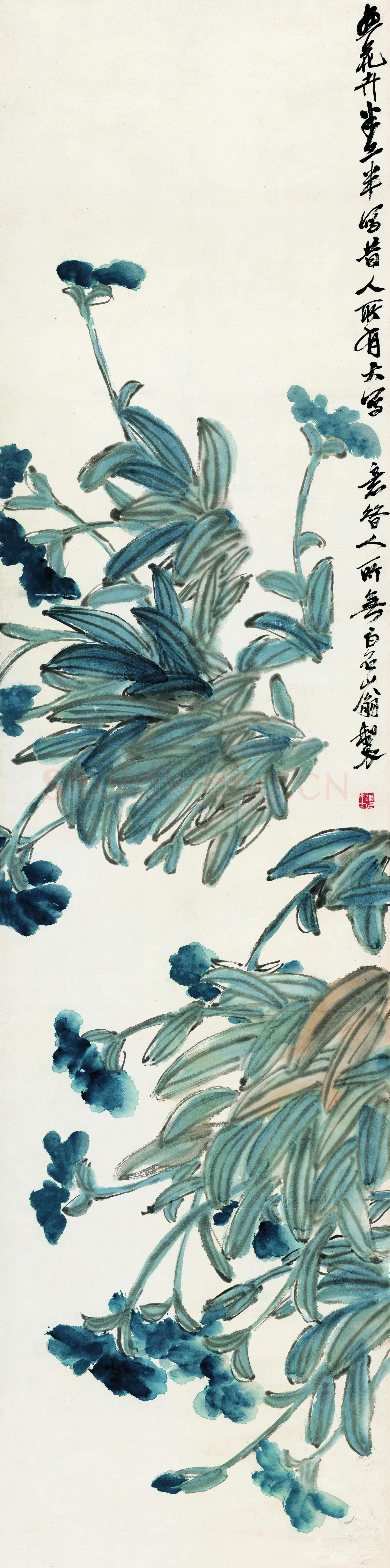 齐白石 蝴蝶兰图