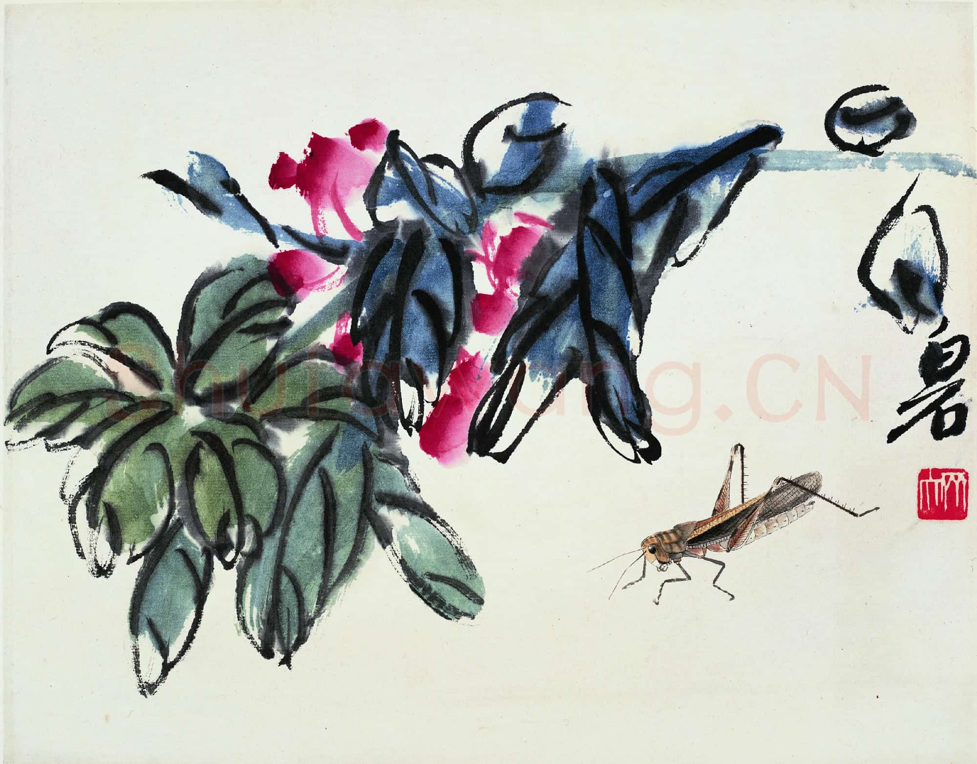 齐白石 蚂蚱图